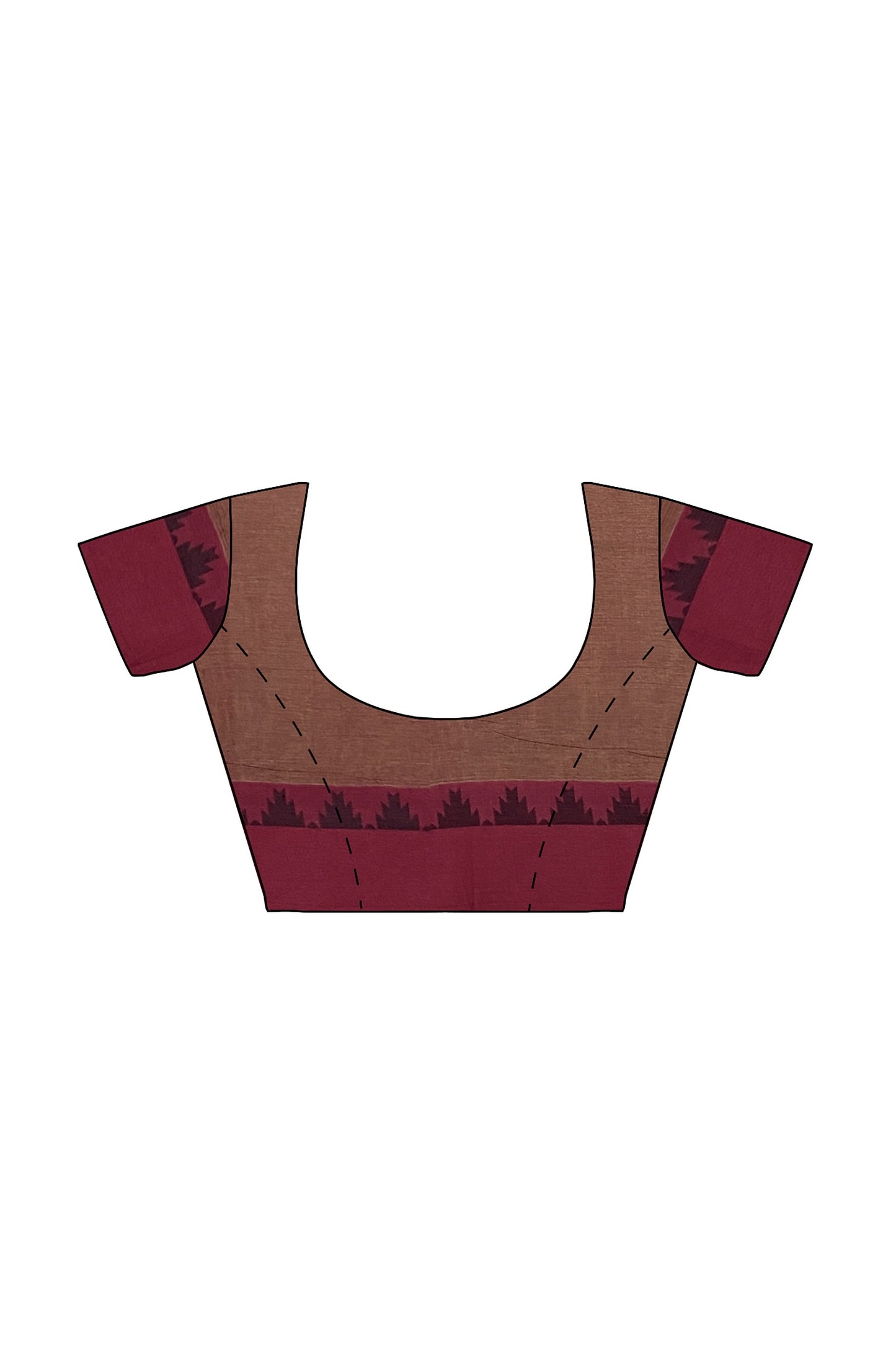 SENSAN Women’s Fancy Coimbatore Cotton Saree with Blouse Piece [SKU:5107]