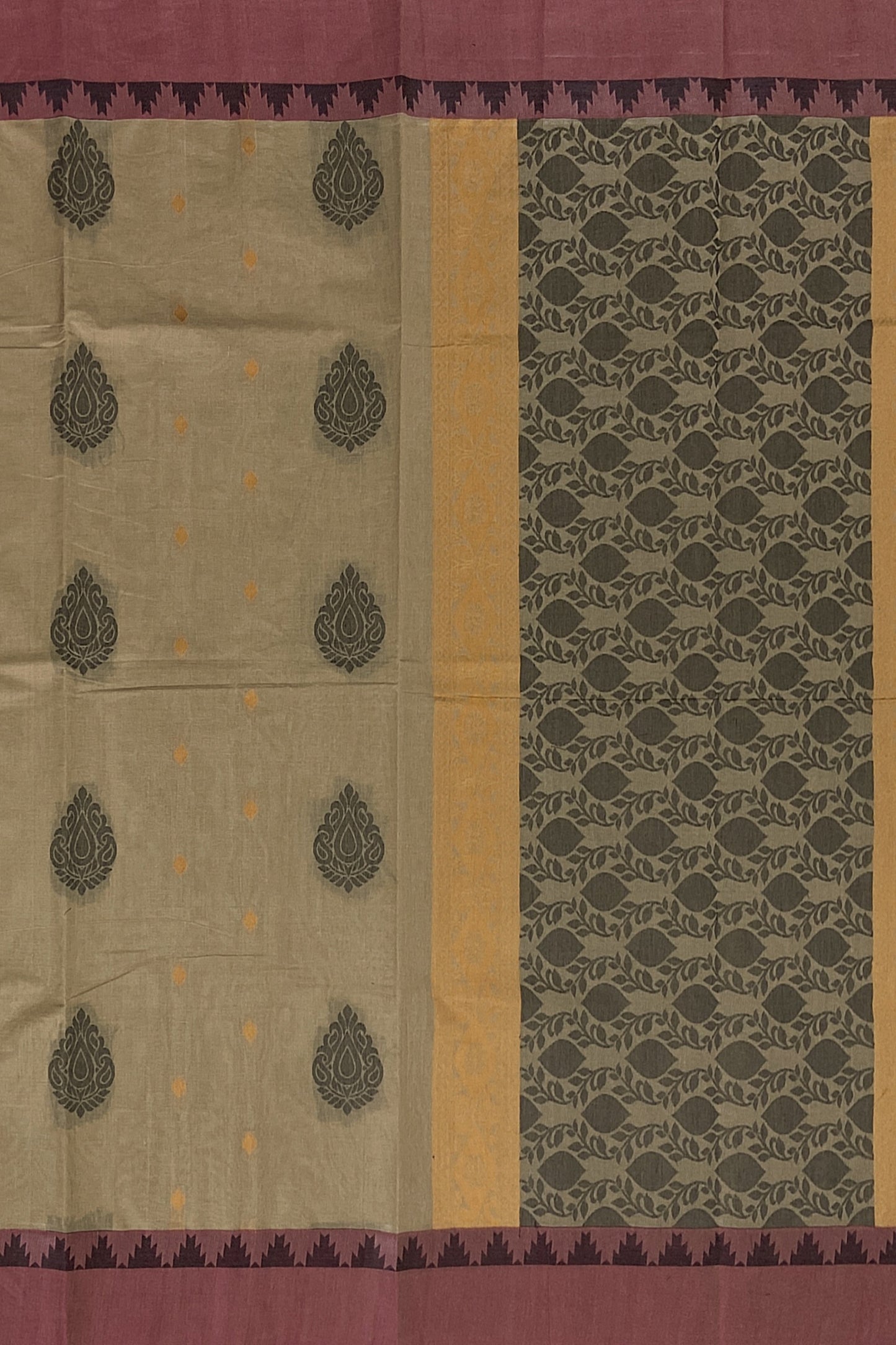 SENSAN Women’s Fancy Coimbatore Cotton Saree with Blouse Piece [SKU:5107]