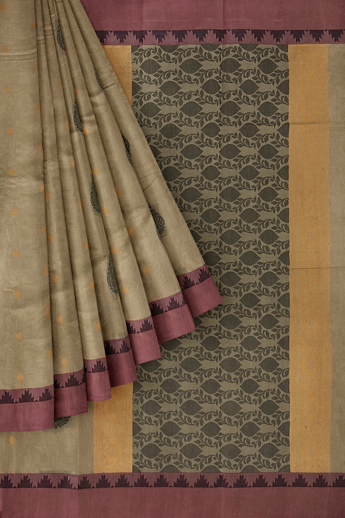 SENSAN Women’s Fancy Coimbatore Cotton Saree with Blouse Piece [SKU:5107]