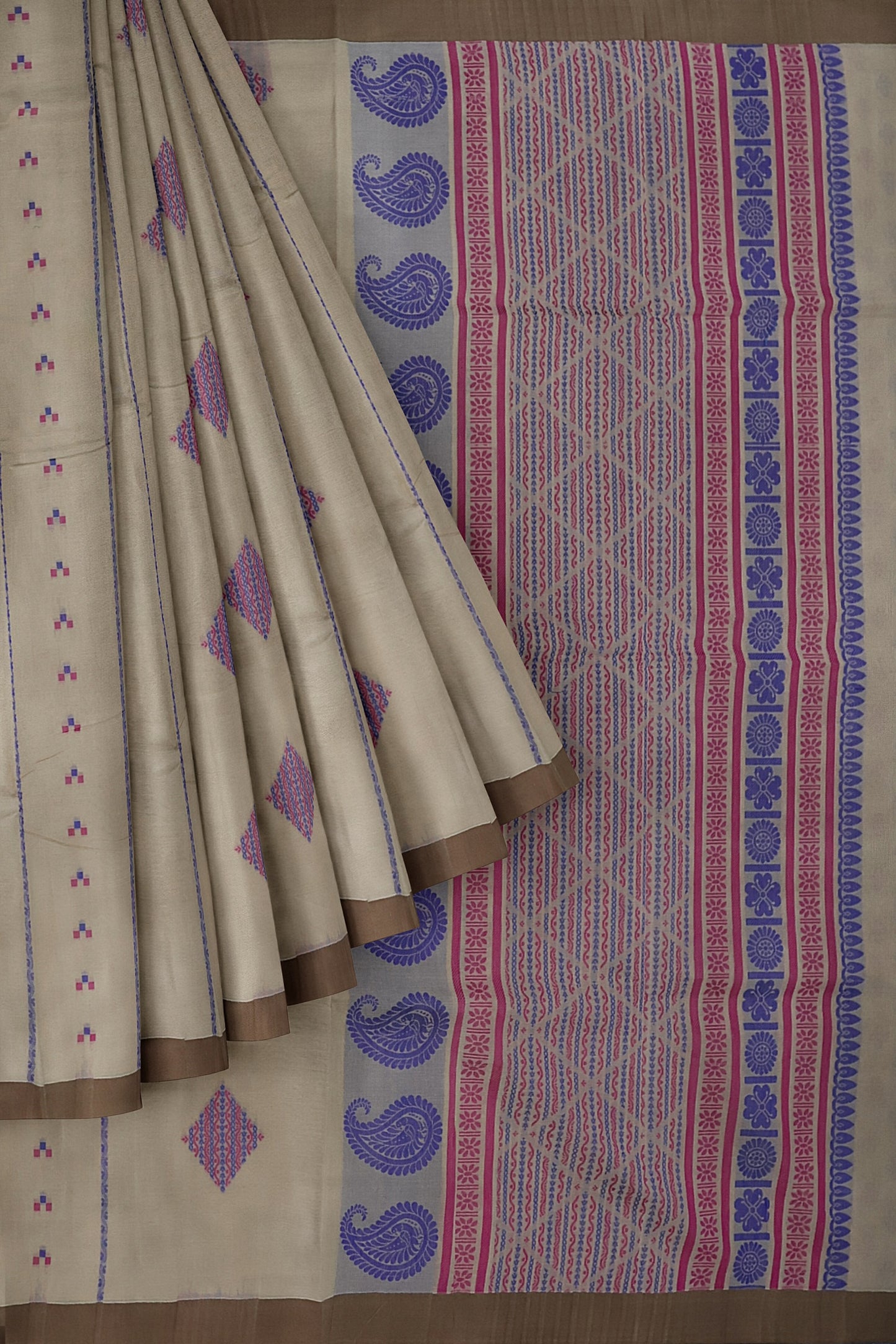 SENSAN Women’s Fancy Coimbatore Cotton Saree with Blouse Piece [SKU:5110]