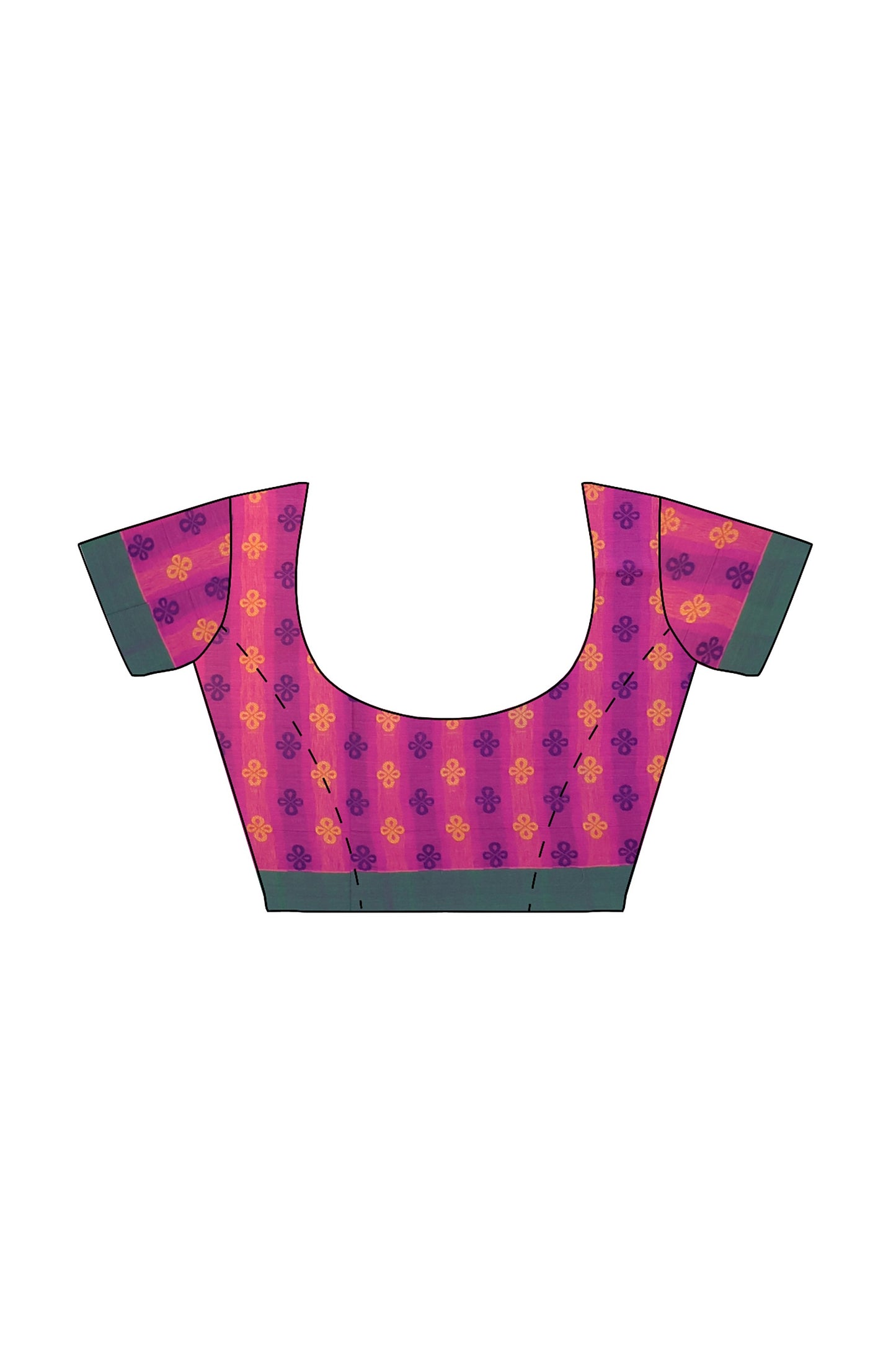 SENSAN Women’s Fancy Coimbatore Cotton Saree with Blouse Piece [SKU:5110]
