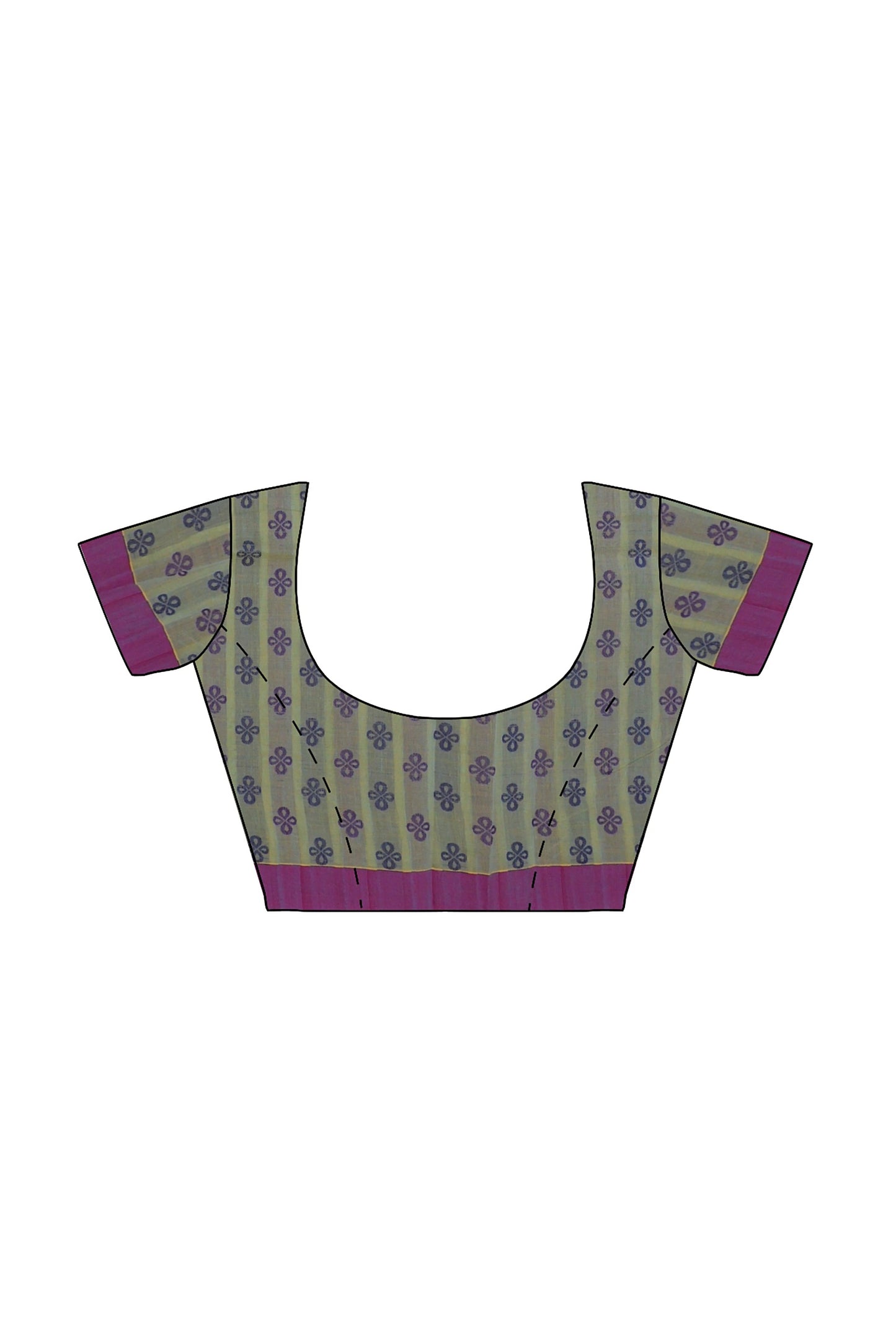 SENSAN Women’s Fancy Coimbatore Cotton Saree with Blouse Piece [SKU:5110]