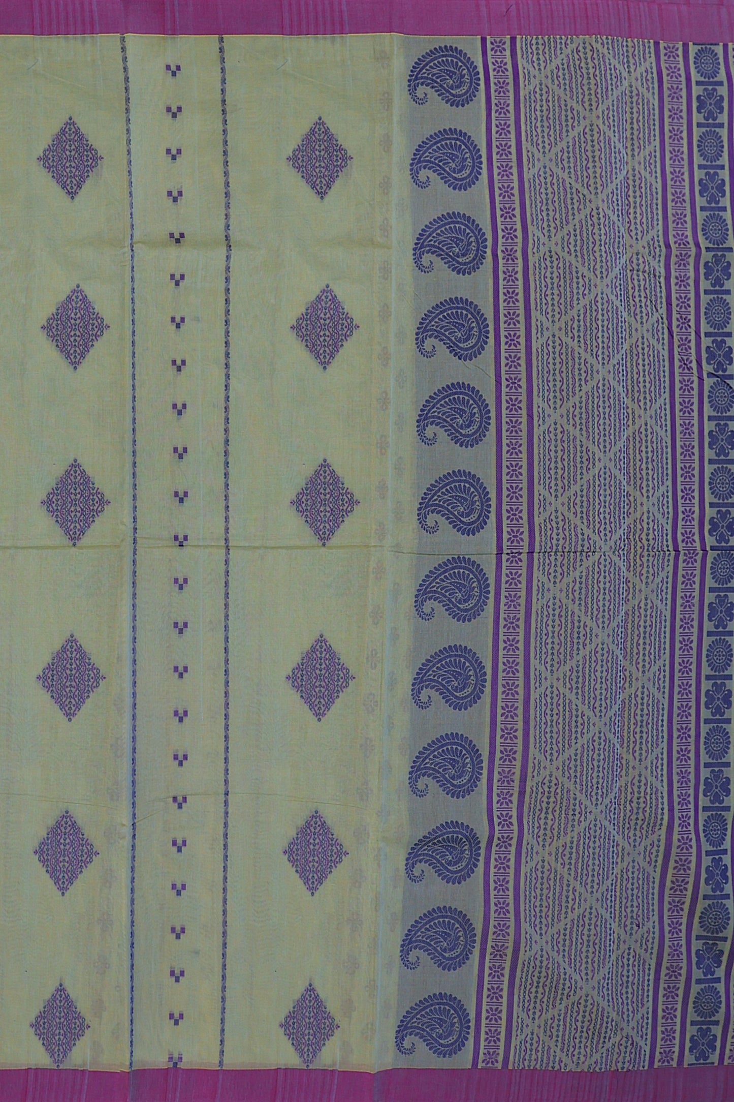 SENSAN Women’s Fancy Coimbatore Cotton Saree with Blouse Piece [SKU:5110]