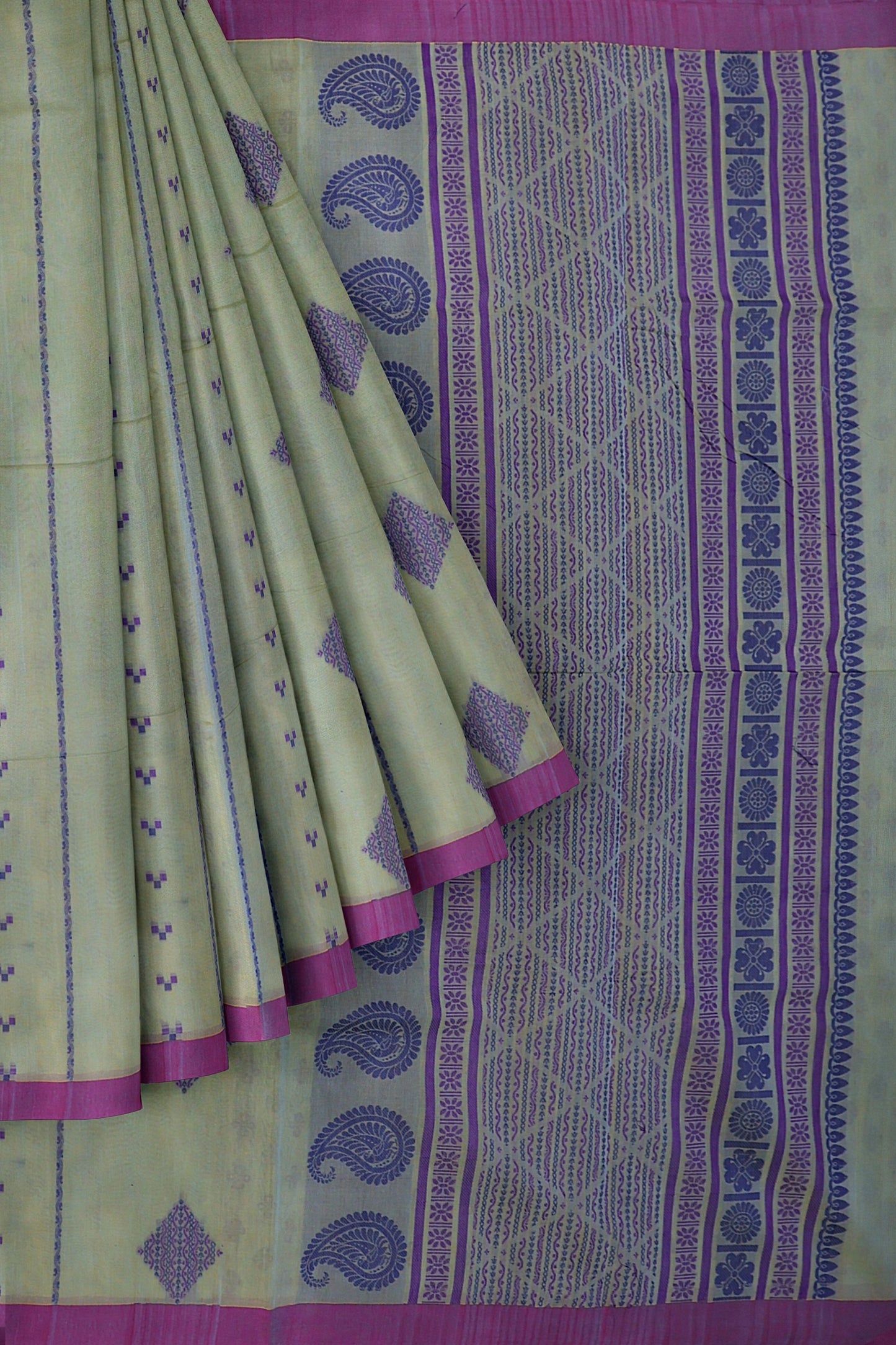 SENSAN Women’s Fancy Coimbatore Cotton Saree with Blouse Piece [SKU:5110]