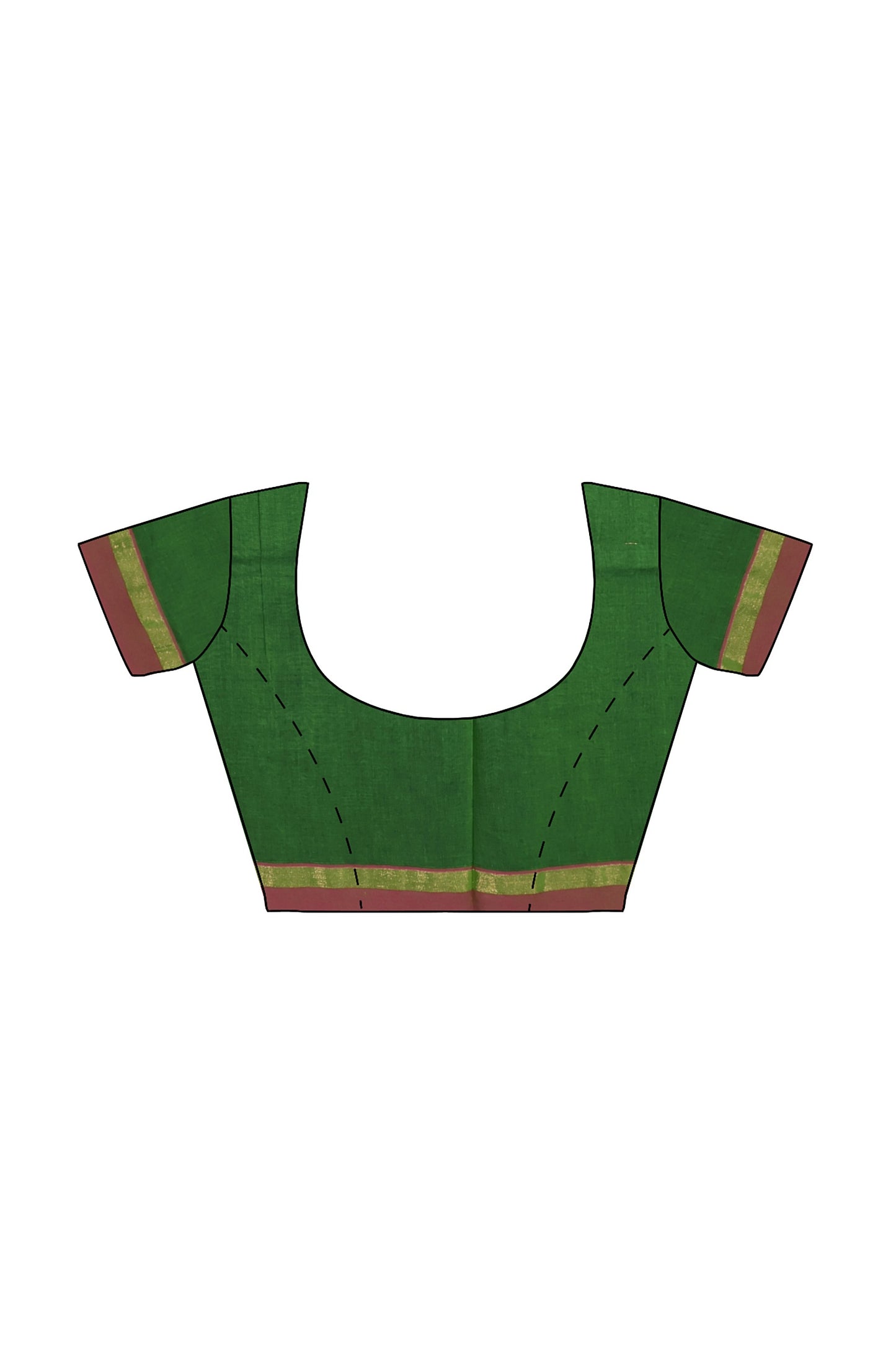 SENSAN Women’s Fancy Coimbatore Cotton Saree with Blouse Piece [SKU:5118]