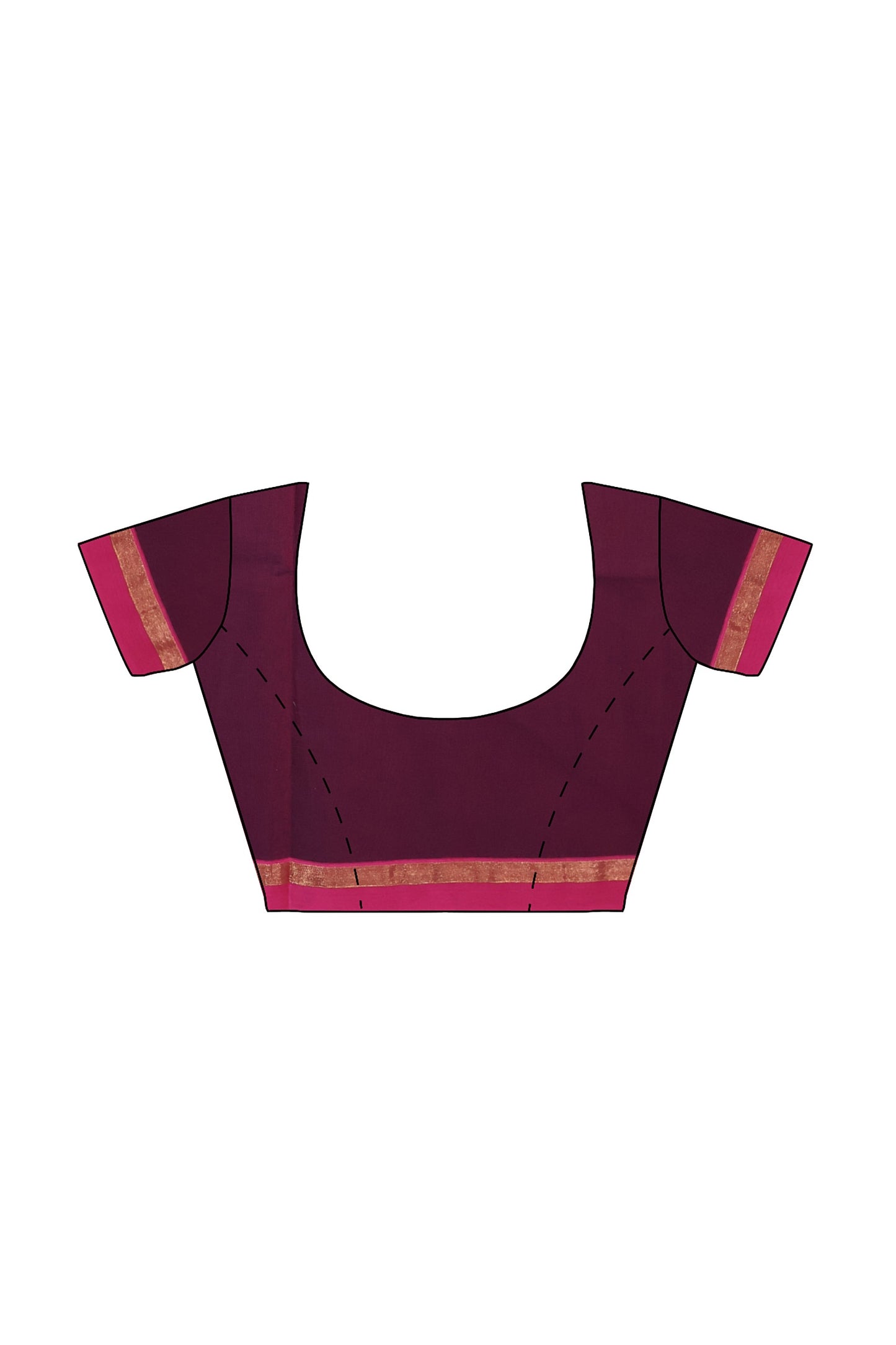 SENSAN Women’s Fancy Coimbatore Cotton Saree with Blouse Piece [SKU:5118]
