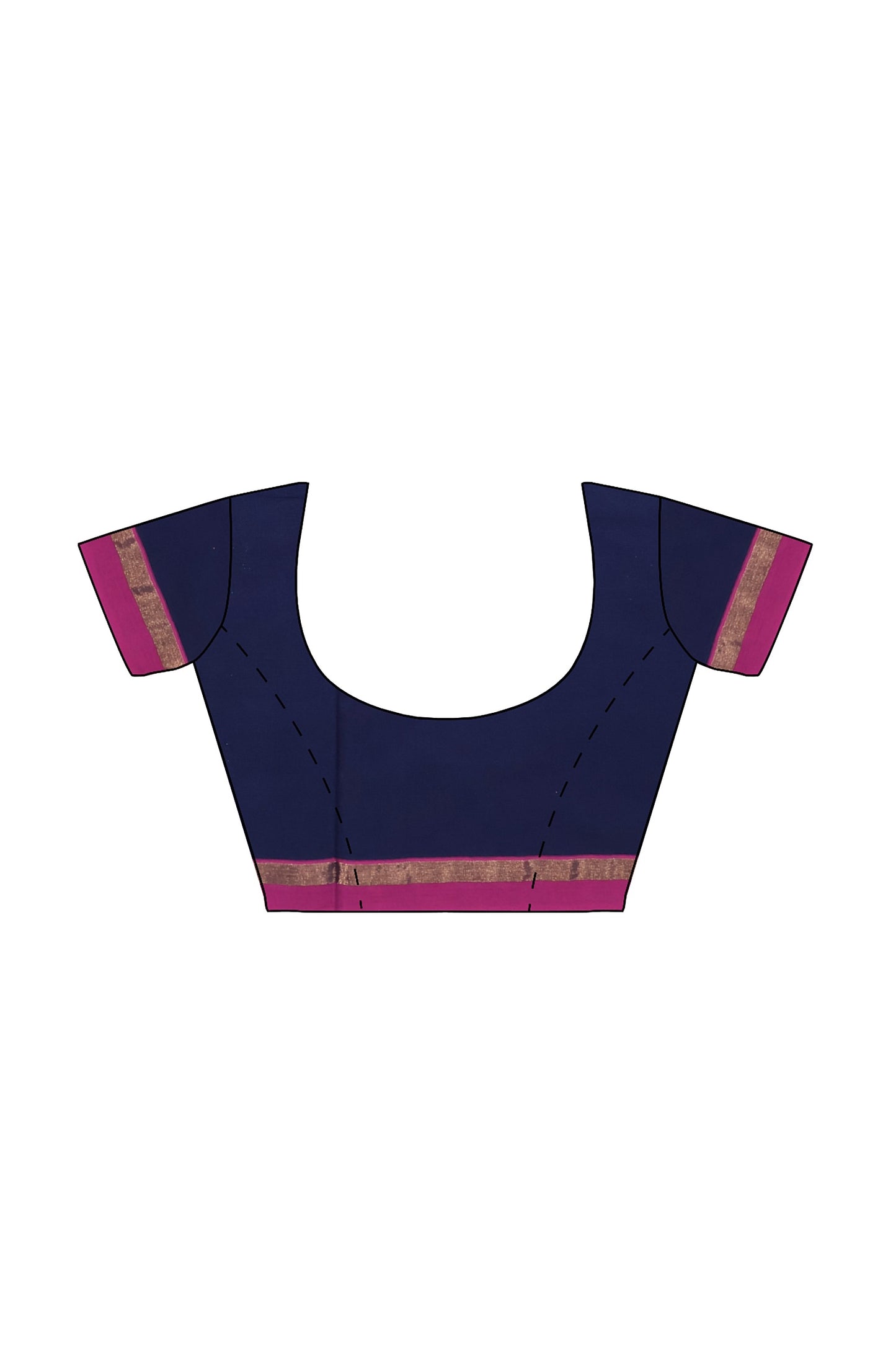 SENSAN Women’s Fancy Coimbatore Cotton Saree with Blouse Piece [SKU:5118]
