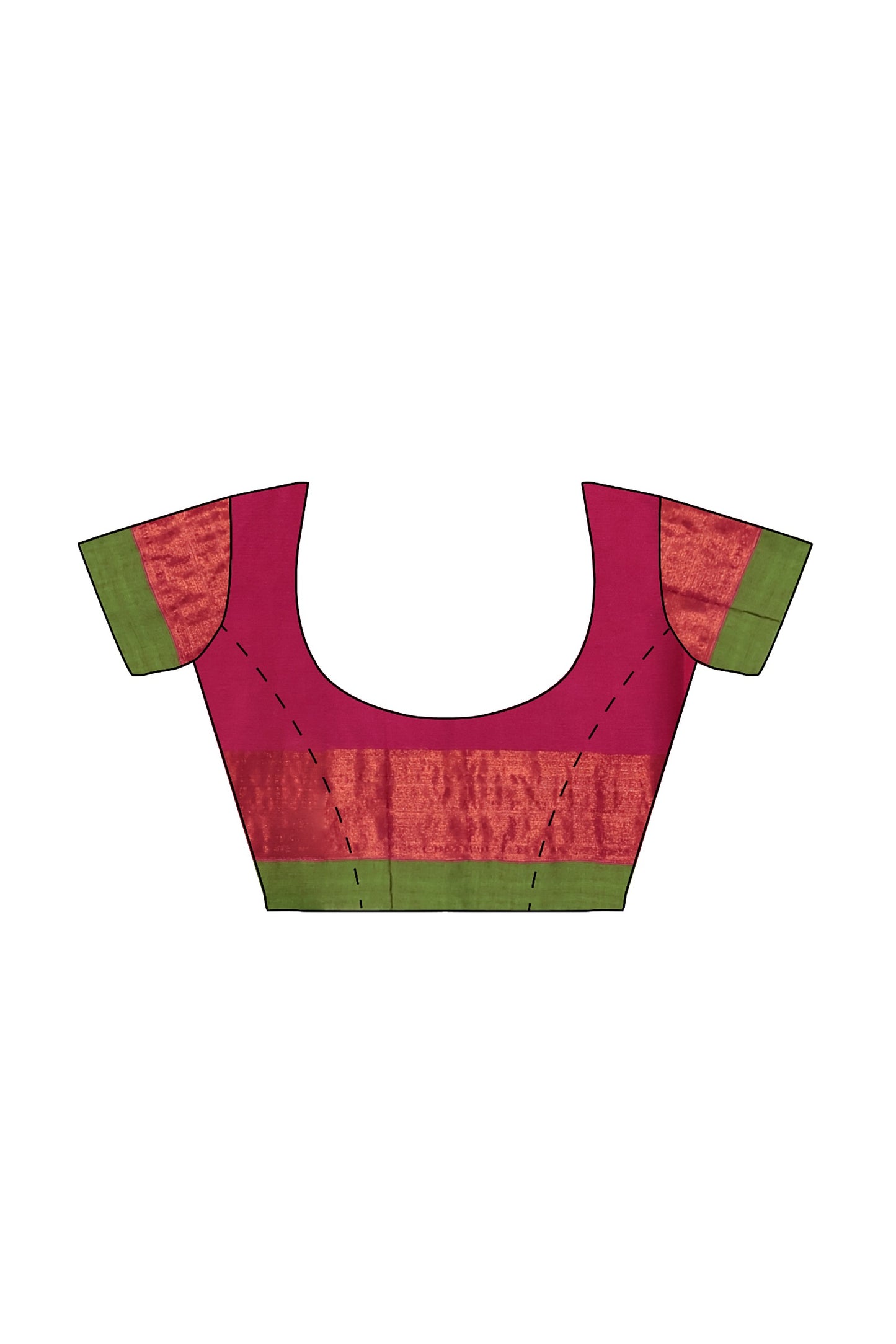 SENSAN Women’s Fancy Coimbatore Cotton Saree with Blouse Piece [SKU:5119]