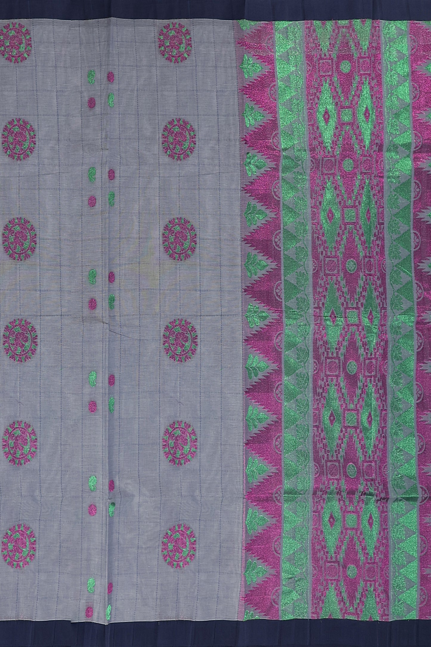 SENSAN Women’s Fancy Coimbatore Cotton Saree with Blouse Piece [SKU:5122]