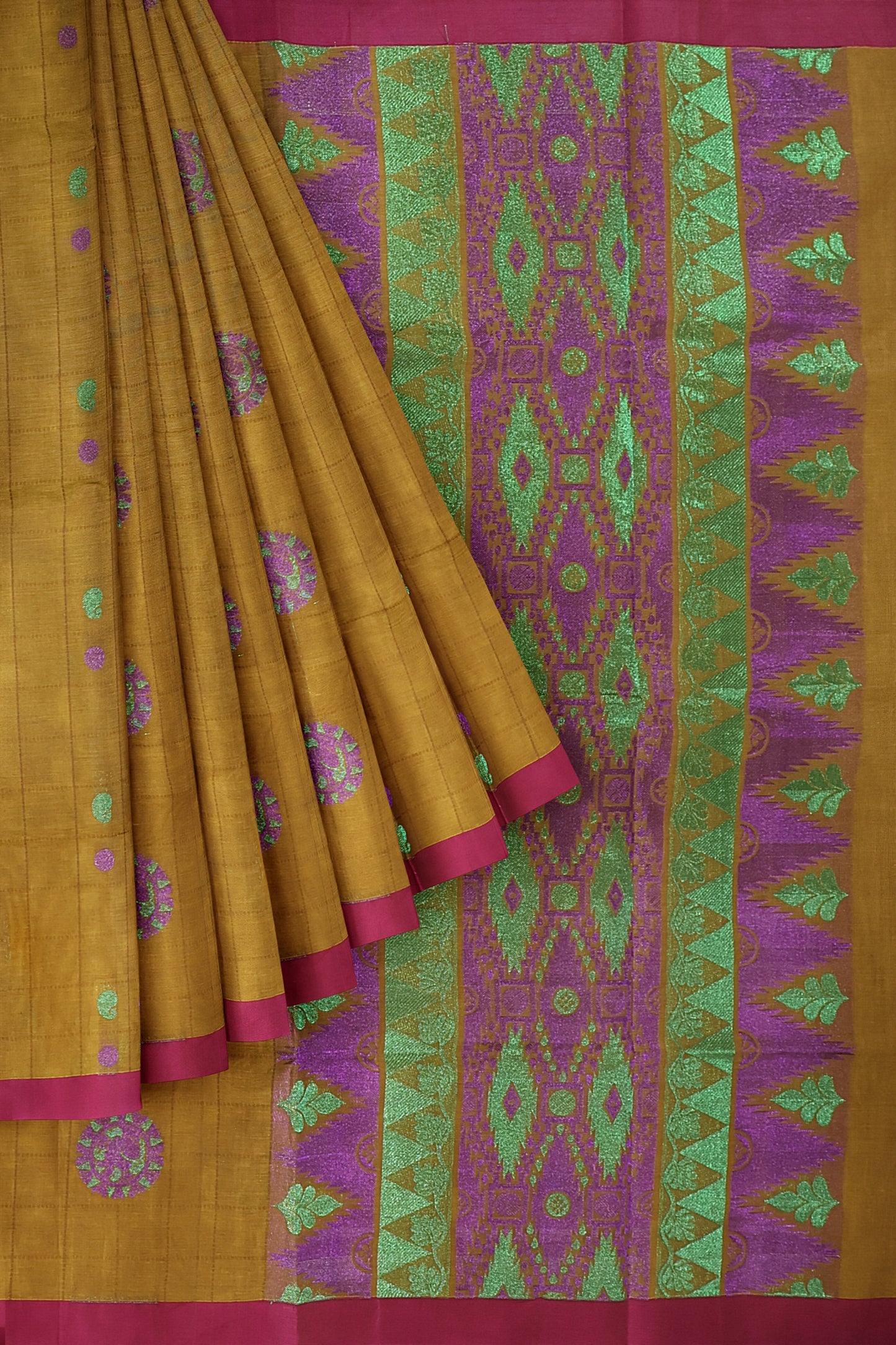 SENSAN Women’s Fancy Coimbatore Cotton Saree with Blouse Piece [SKU:5122]