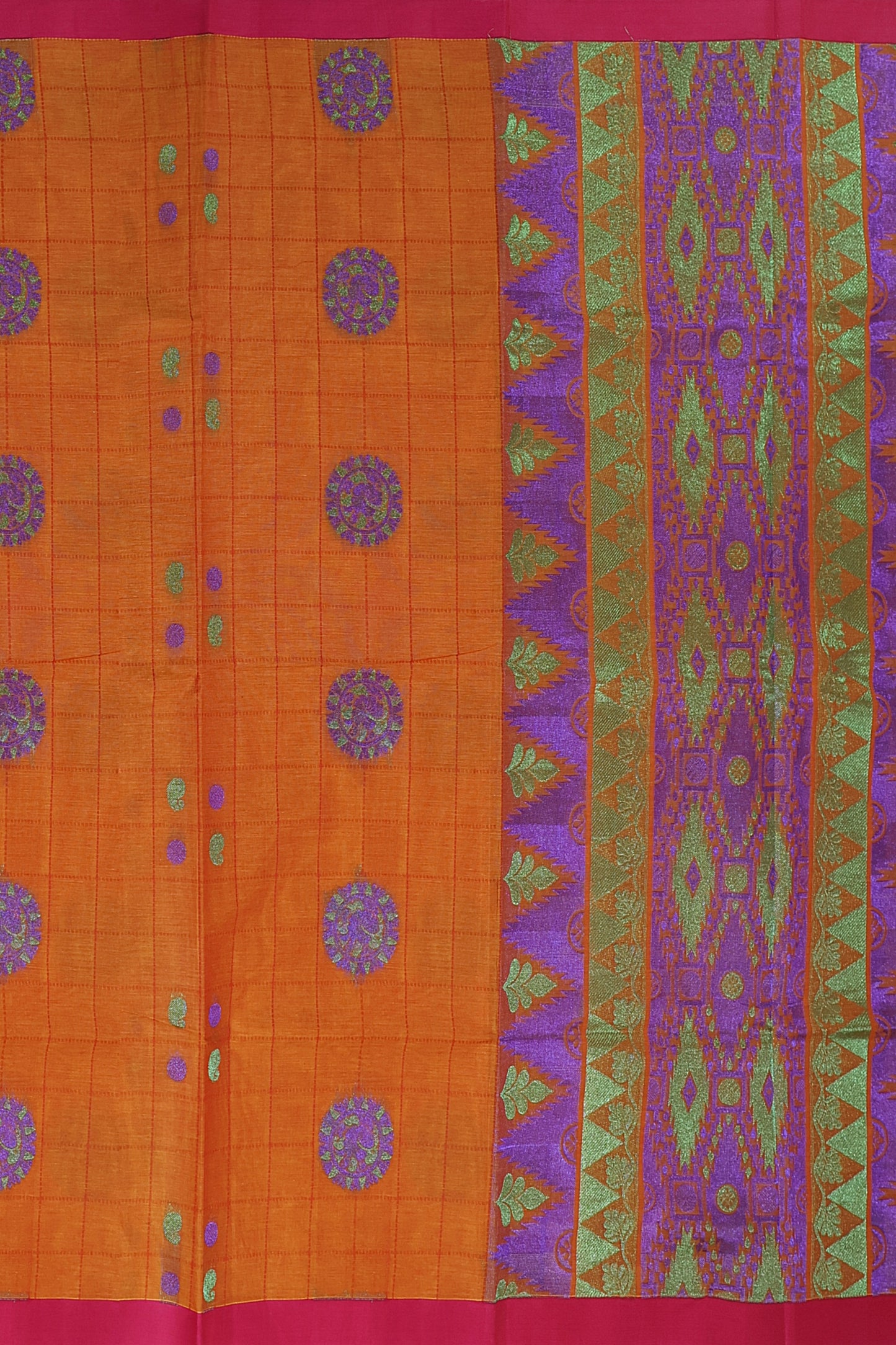 SENSAN Women’s Fancy Coimbatore Cotton Saree with Blouse Piece [SKU:5122]