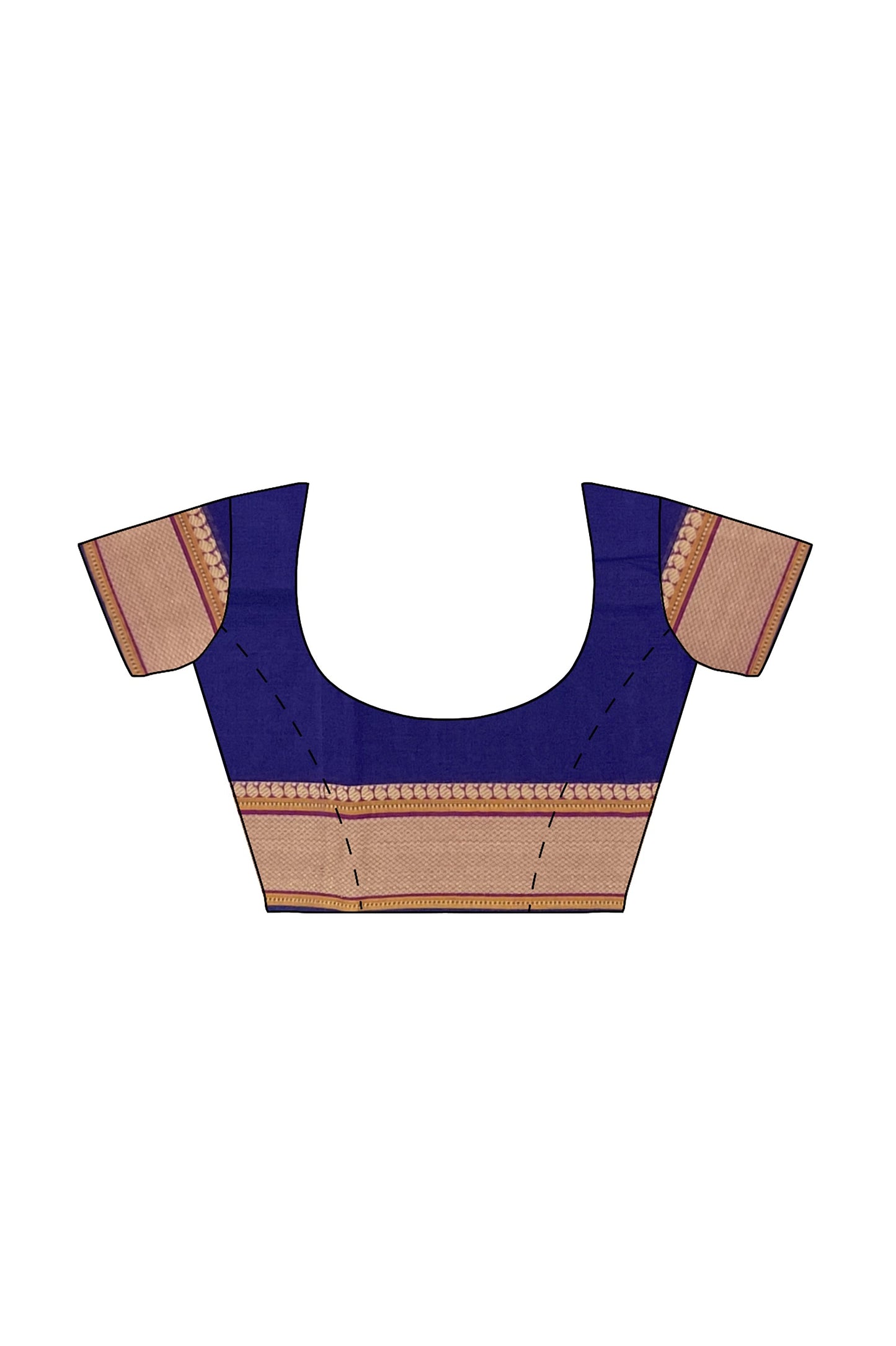 SENSAN Women’s Handloom Kanchi Cotton Saree with Blouse Piece [SKU:520]