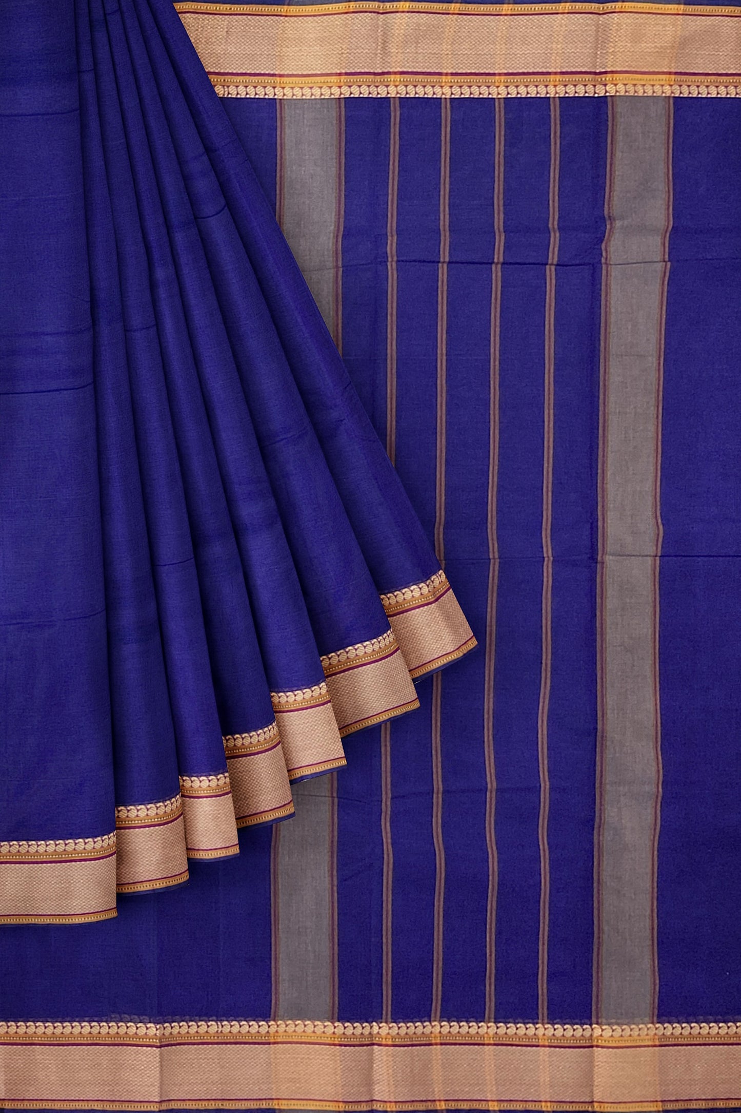 SENSAN Women’s Handloom Kanchi Cotton Saree with Blouse Piece [SKU:520]