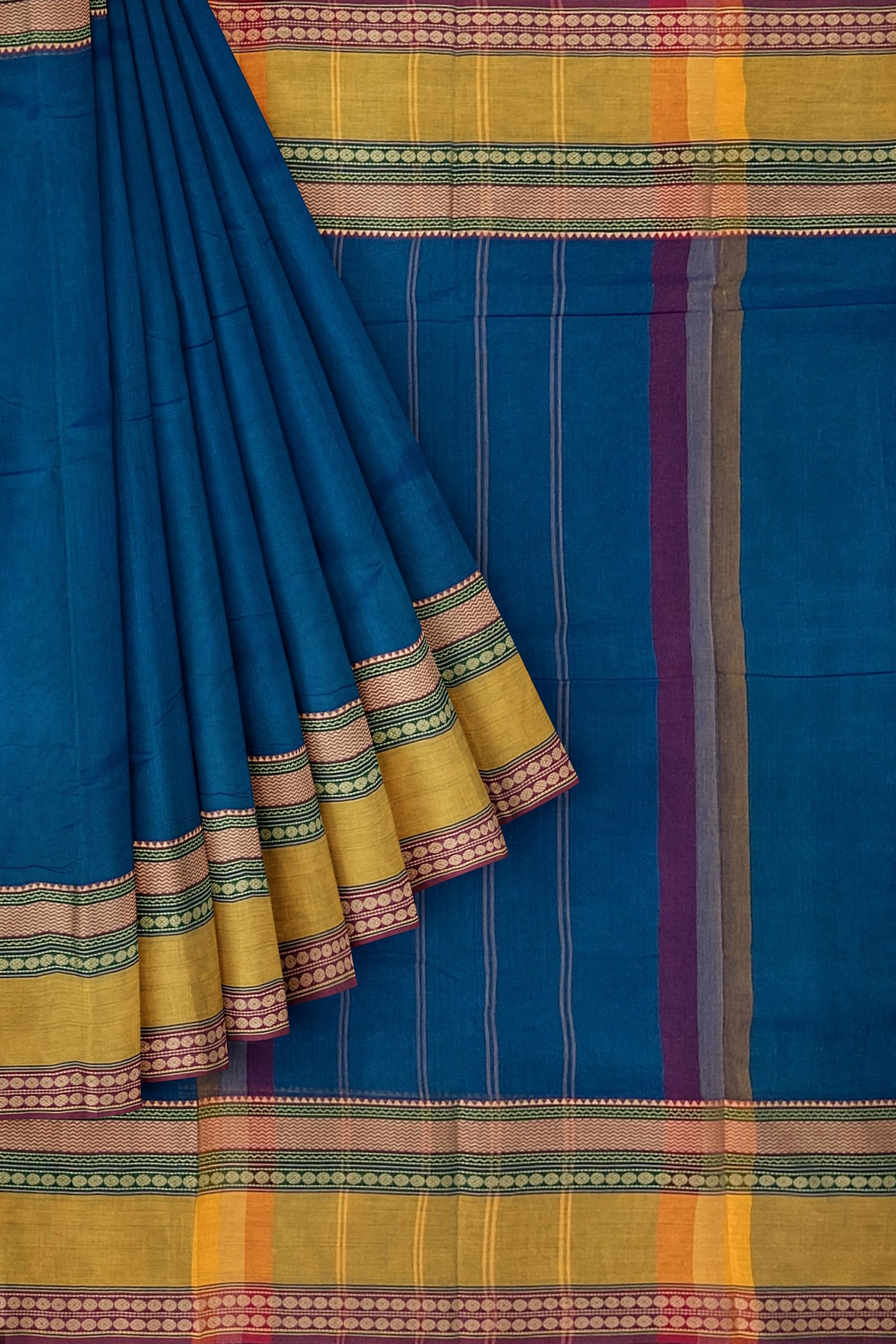 SENSAN Women’s Kanchi Cotton Saree with Blouse Piece [SKU:667]