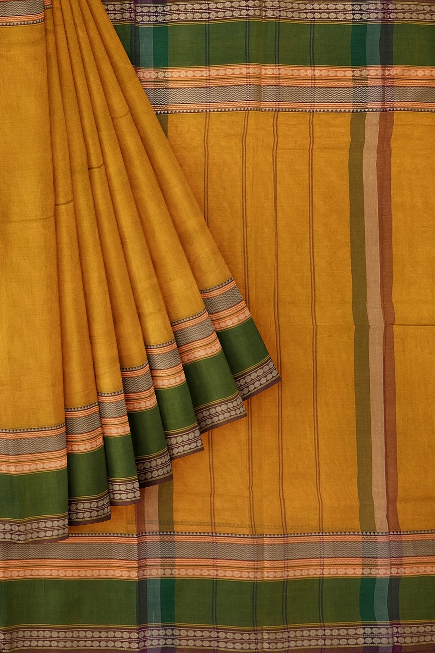 SENSAN Women’s Kanchi Cotton Saree with Blouse Piece [SKU:667]