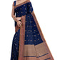 SENSAN Women’s Handloom Kanchi Cotton Saree with Blouse Piece [SKU:678.1]