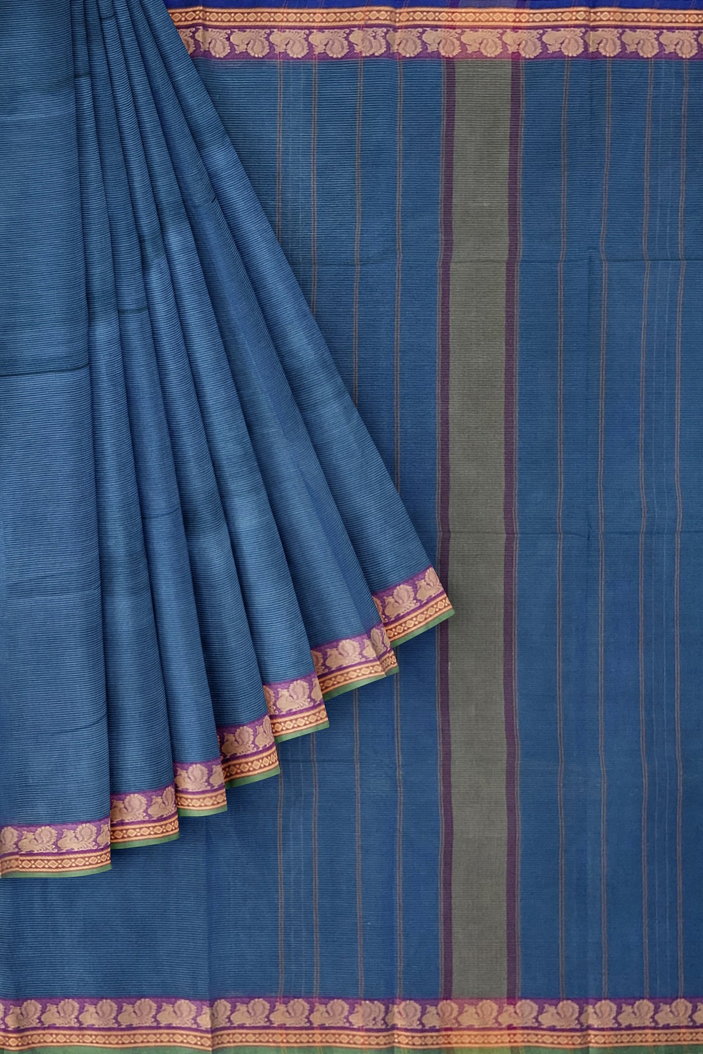 SENSAN Women’s  Kanchi Cotton Saree with Blouse Piece [SKU:739.3]