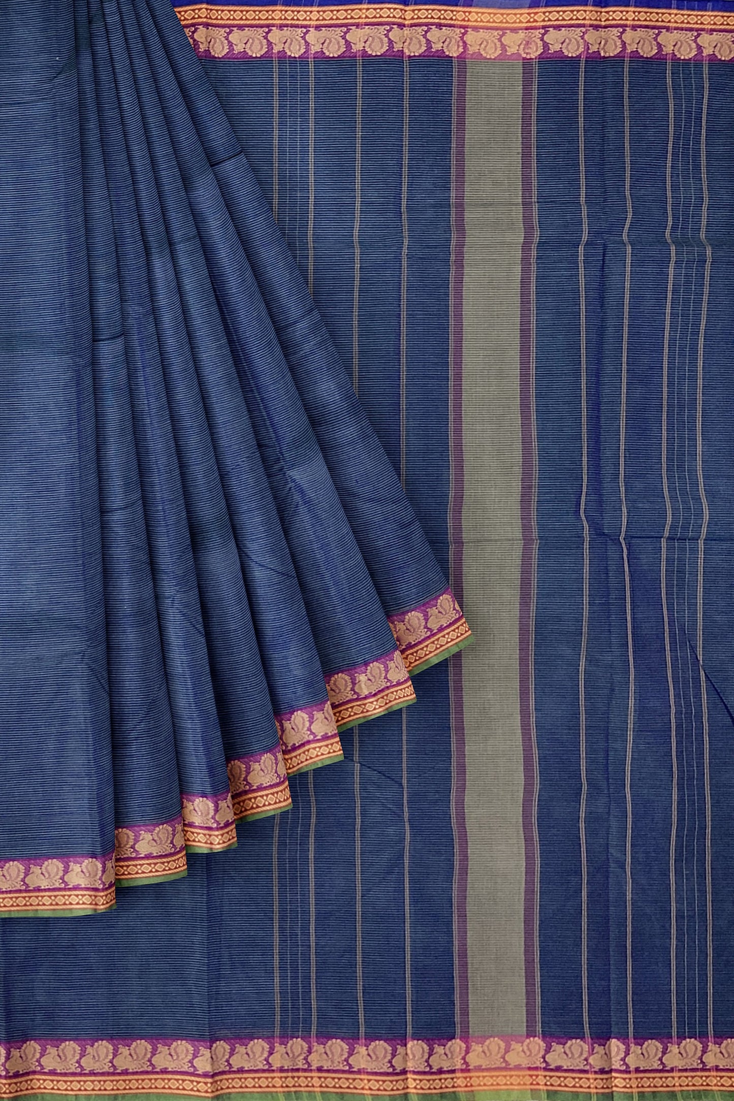SENSAN Women’s  Kanchi Cotton Saree with Blouse Piece [SKU:739.3]