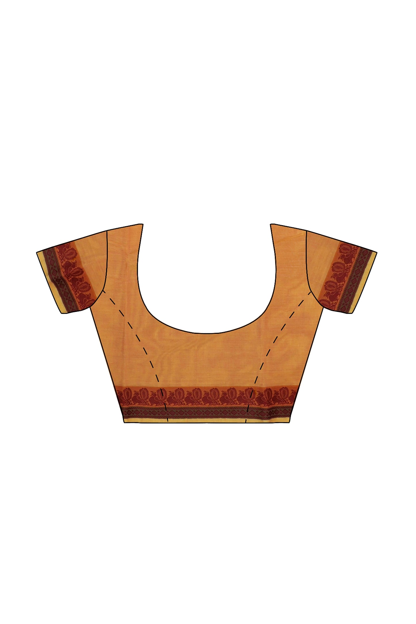 SENSAN Women’s  Kanchi Cotton Saree with Blouse Piece [SKU:739]