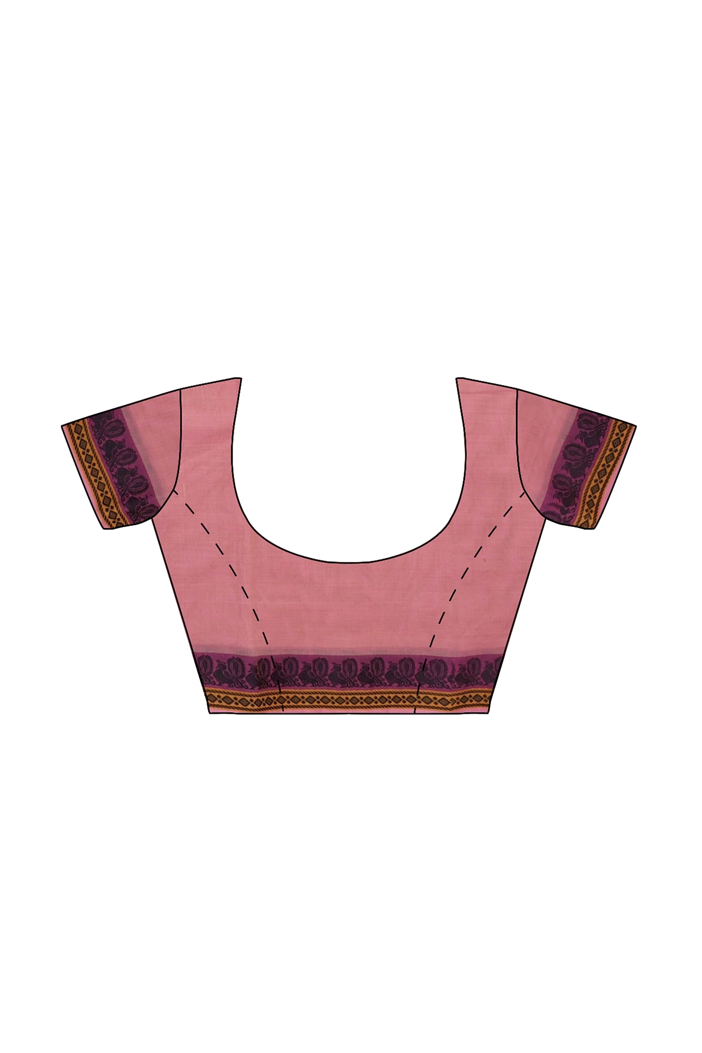 SENSAN Women’s  Kanchi Cotton Saree with Blouse Piece [SKU:739]