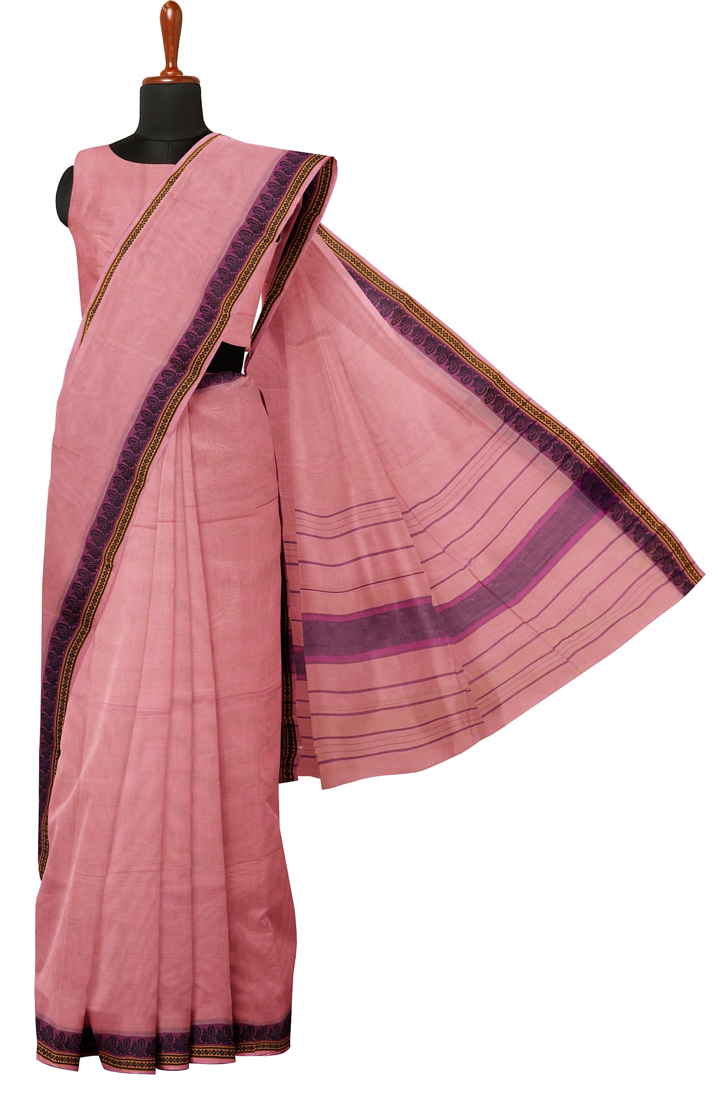 SENSAN Women’s  Kanchi Cotton Saree with Blouse Piece [SKU:739]