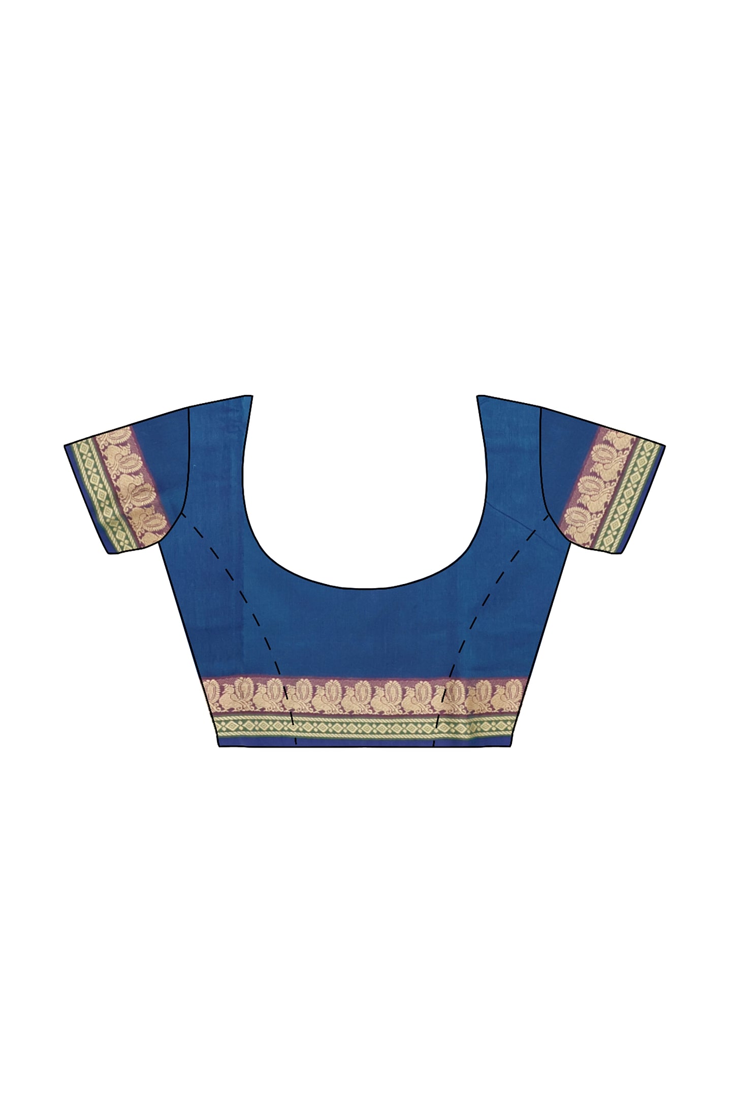 SENSAN Women’s  Kanchi Cotton Saree with Blouse Piece [SKU:739]