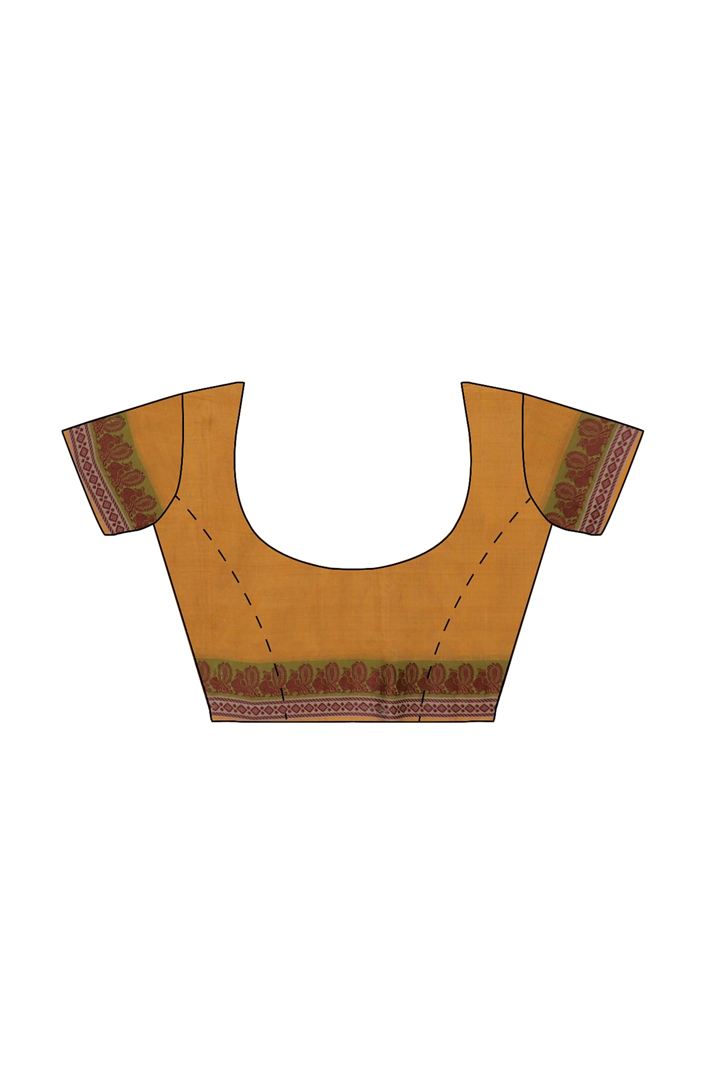 SENSAN Women’s  Kanchi Cotton Saree with Blouse Piece [SKU:739]
