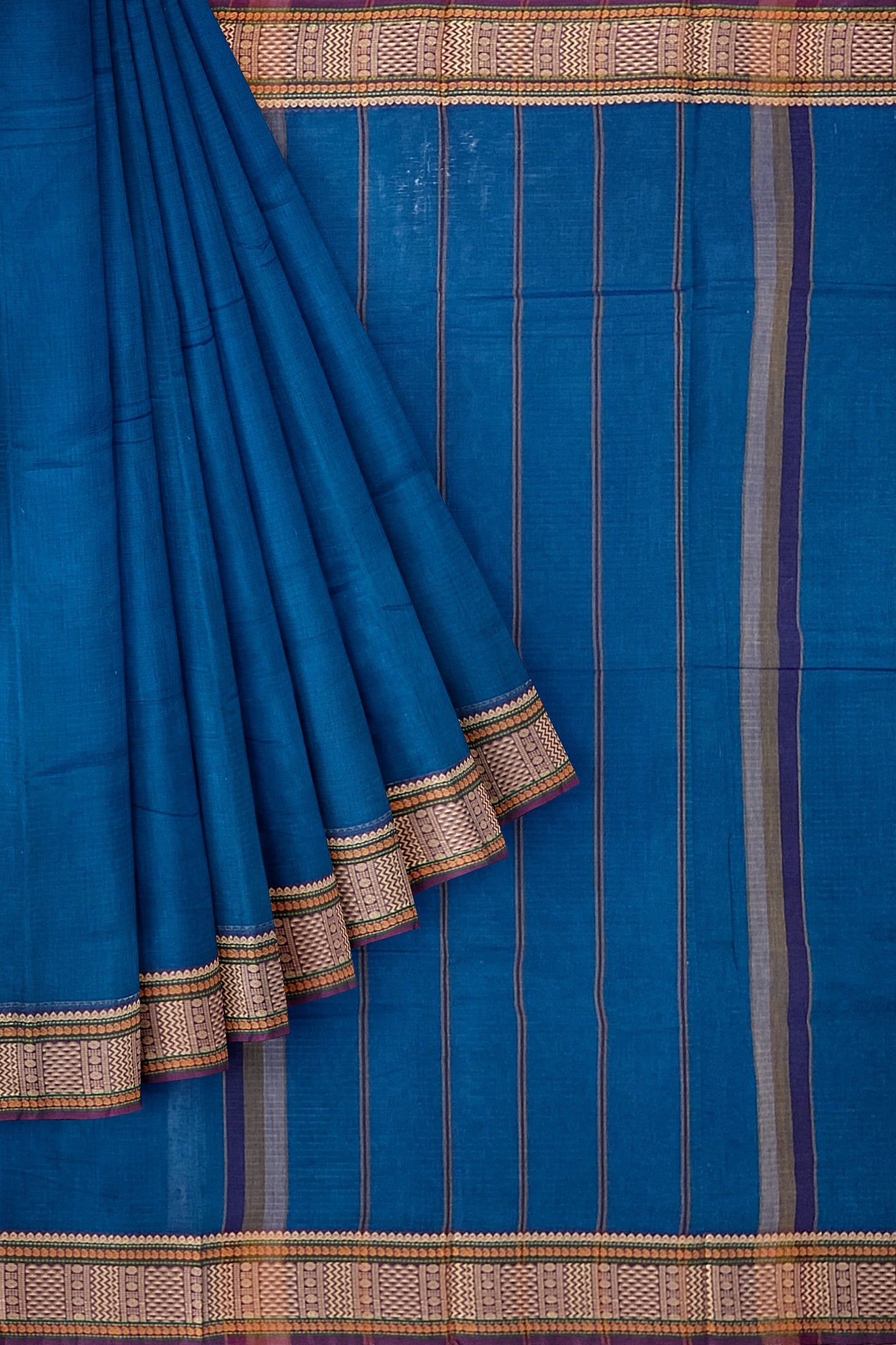 SENSAN Women’s  Kanchi Cotton Saree with Blouse Piece [SKU:741]
