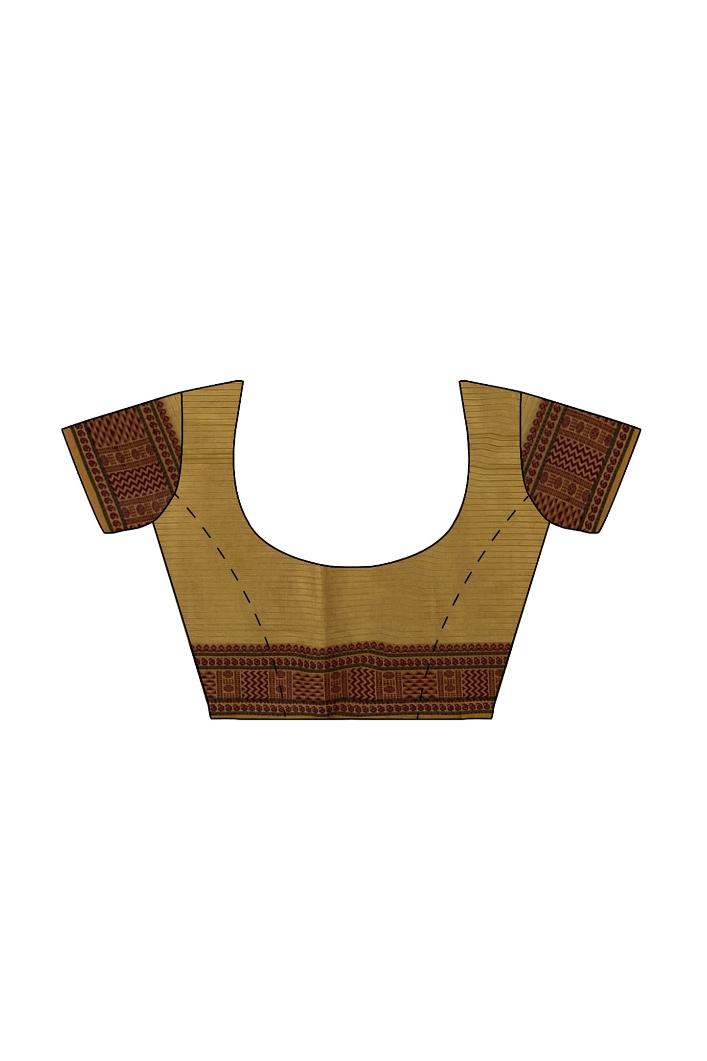 SENSAN Women’s  Kanchi Cotton Saree with Blouse Piece [SKU:741]