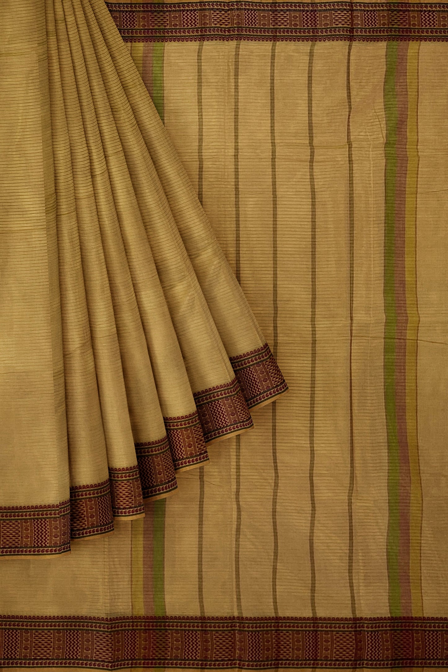 SENSAN Women’s  Kanchi Cotton Saree with Blouse Piece [SKU:741]