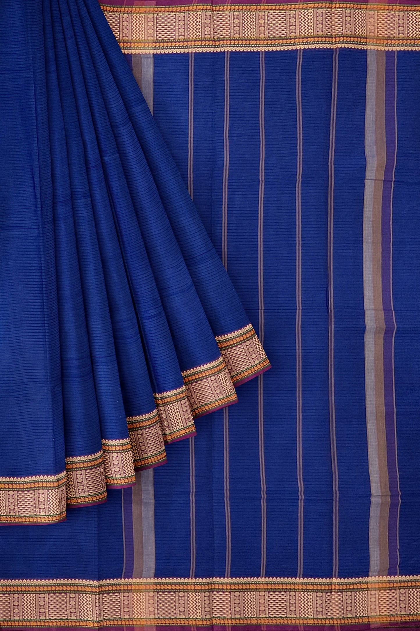 SENSAN Women’s  Kanchi Cotton Saree with Blouse Piece [SKU:741]