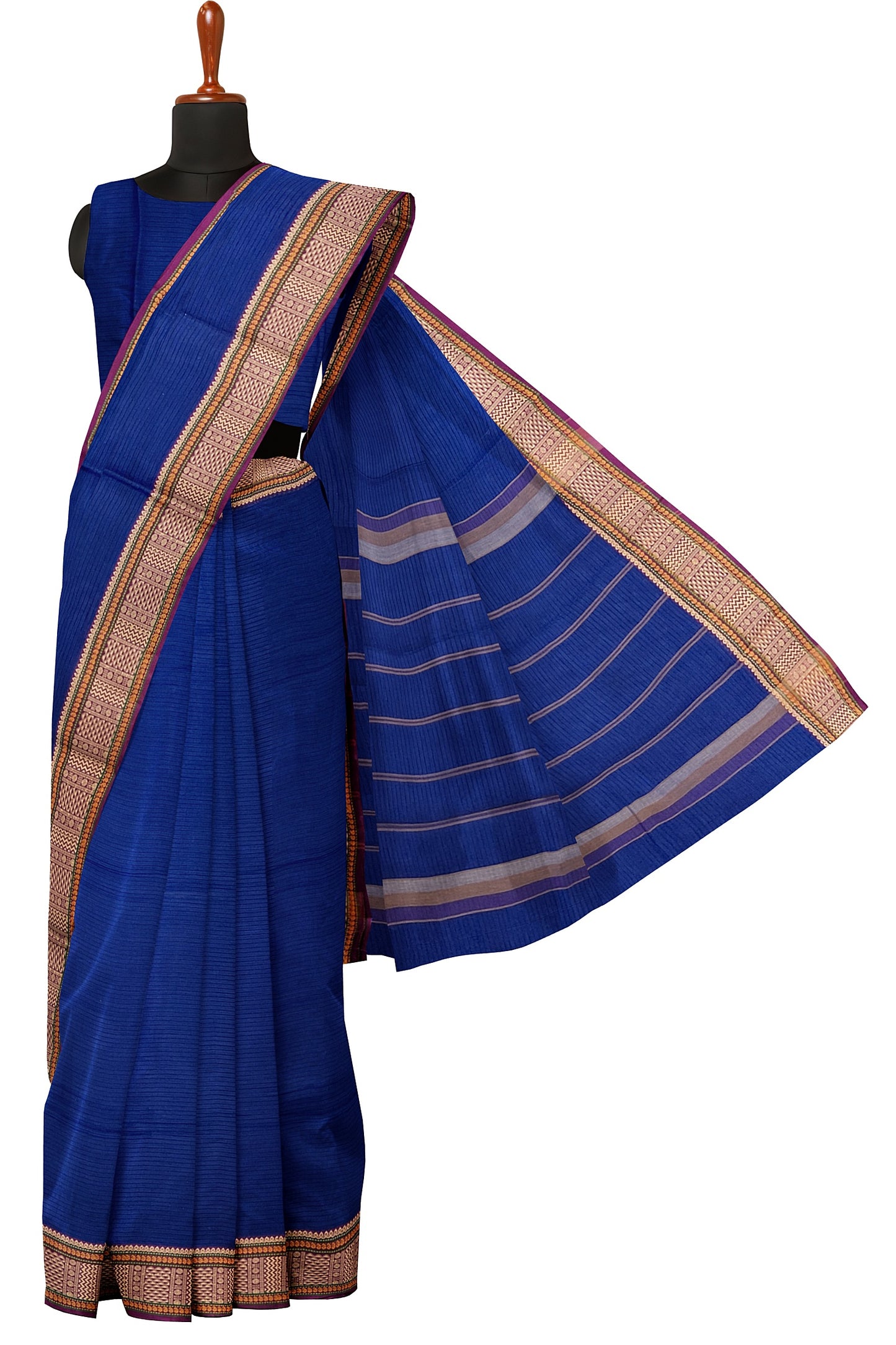 SENSAN Women’s  Kanchi Cotton Saree with Blouse Piece [SKU:741]