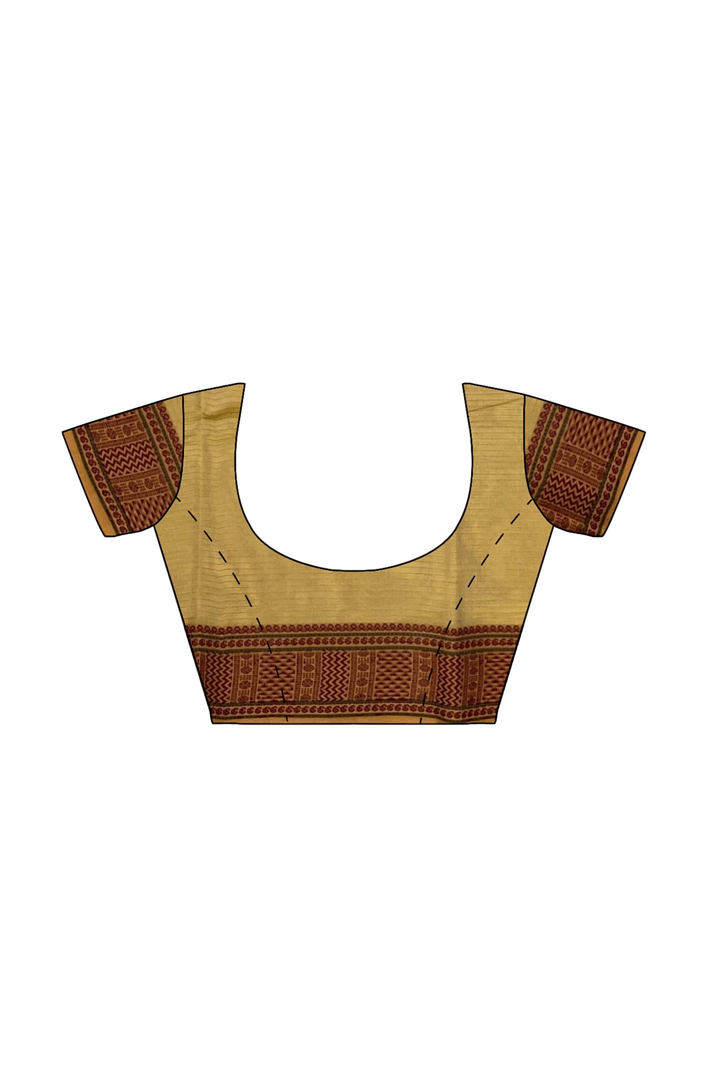 SENSAN Women’s  Kanchi Cotton Saree with Blouse Piece [SKU:741]