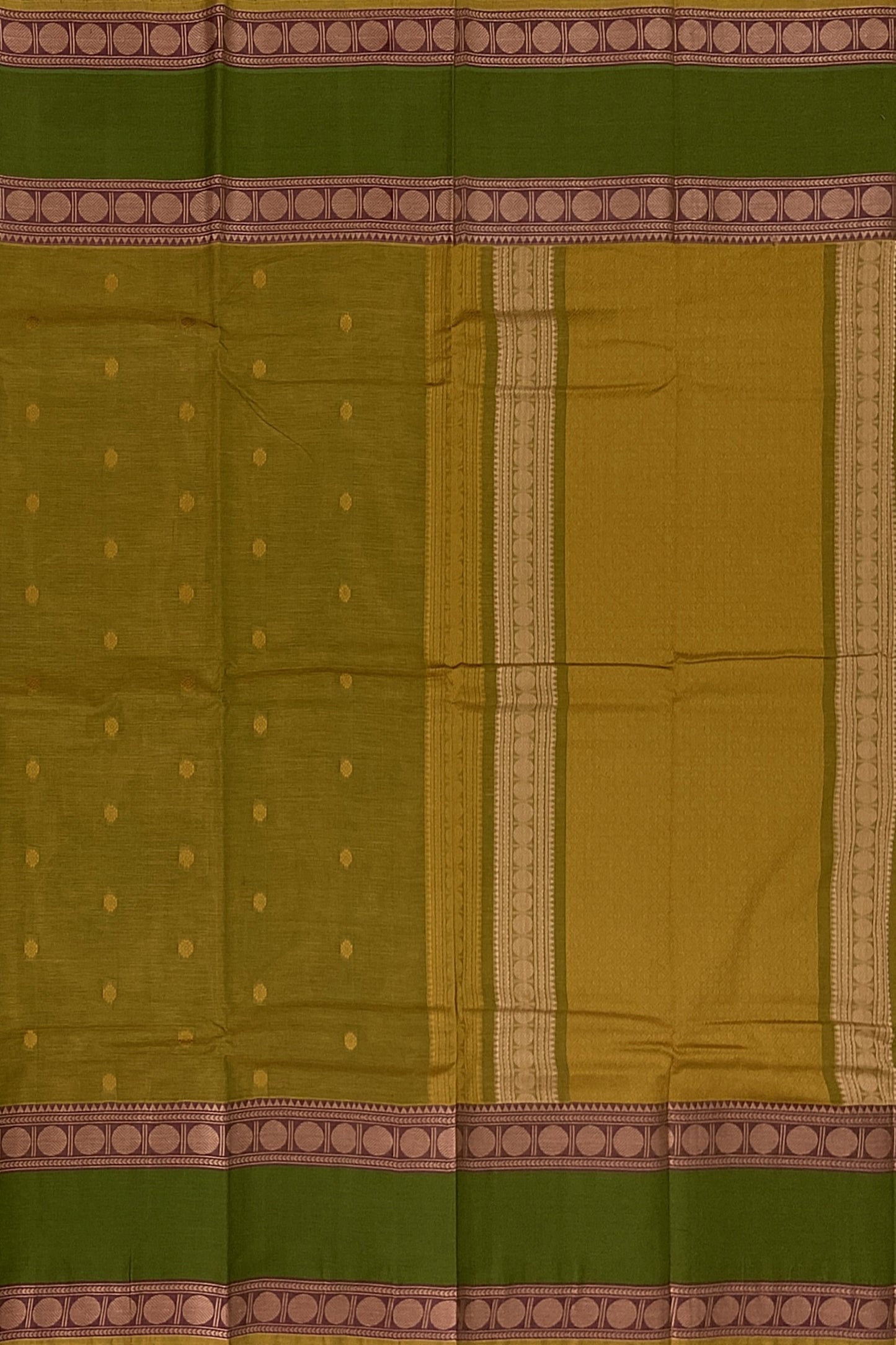 SENSAN Women’s Handloom Kanchi Cotton Saree with Blouse Piece [SKU:743]