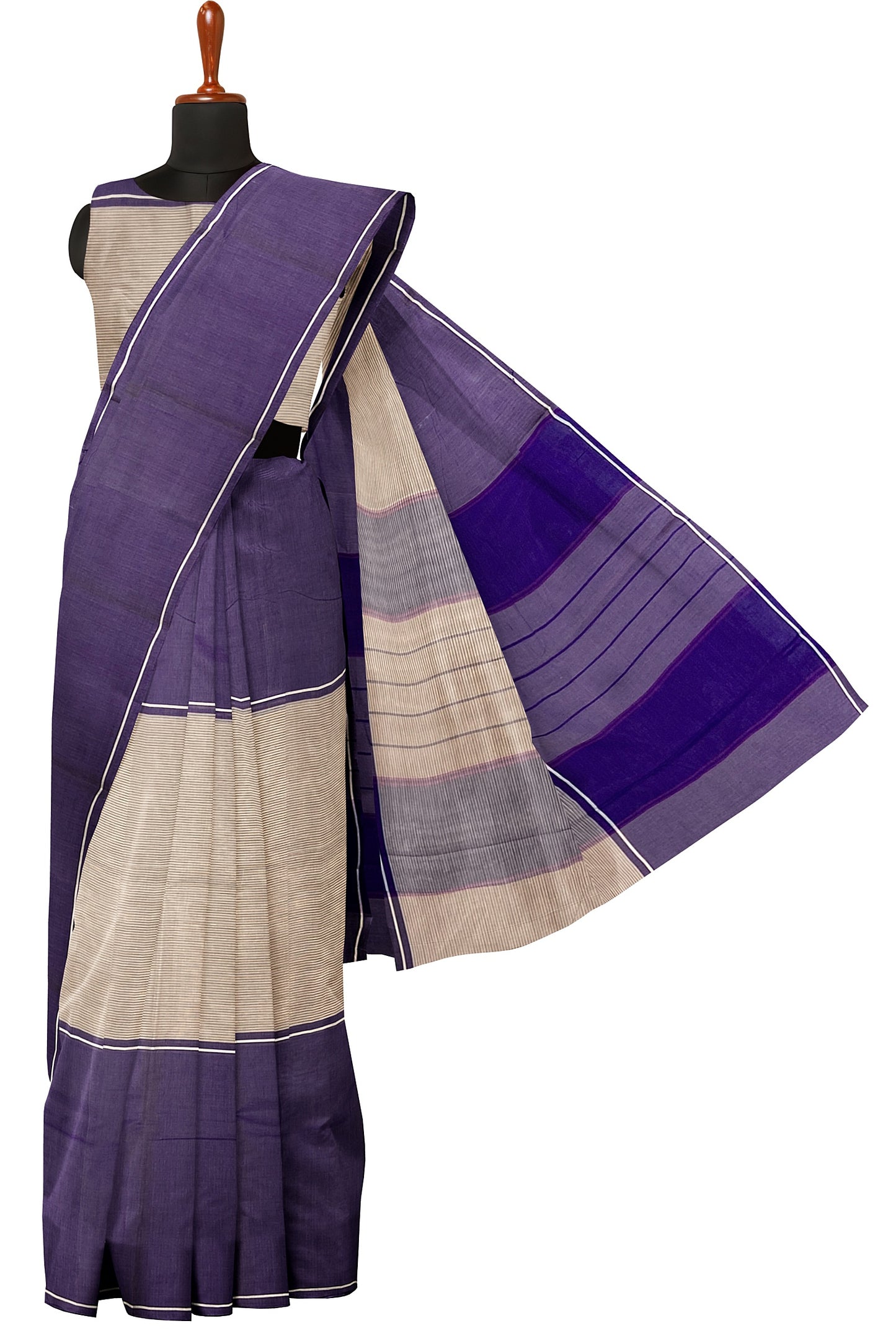 SENSAN Women’s Kanchi Cotton Saree with Blouse Piece [SKU:750]
