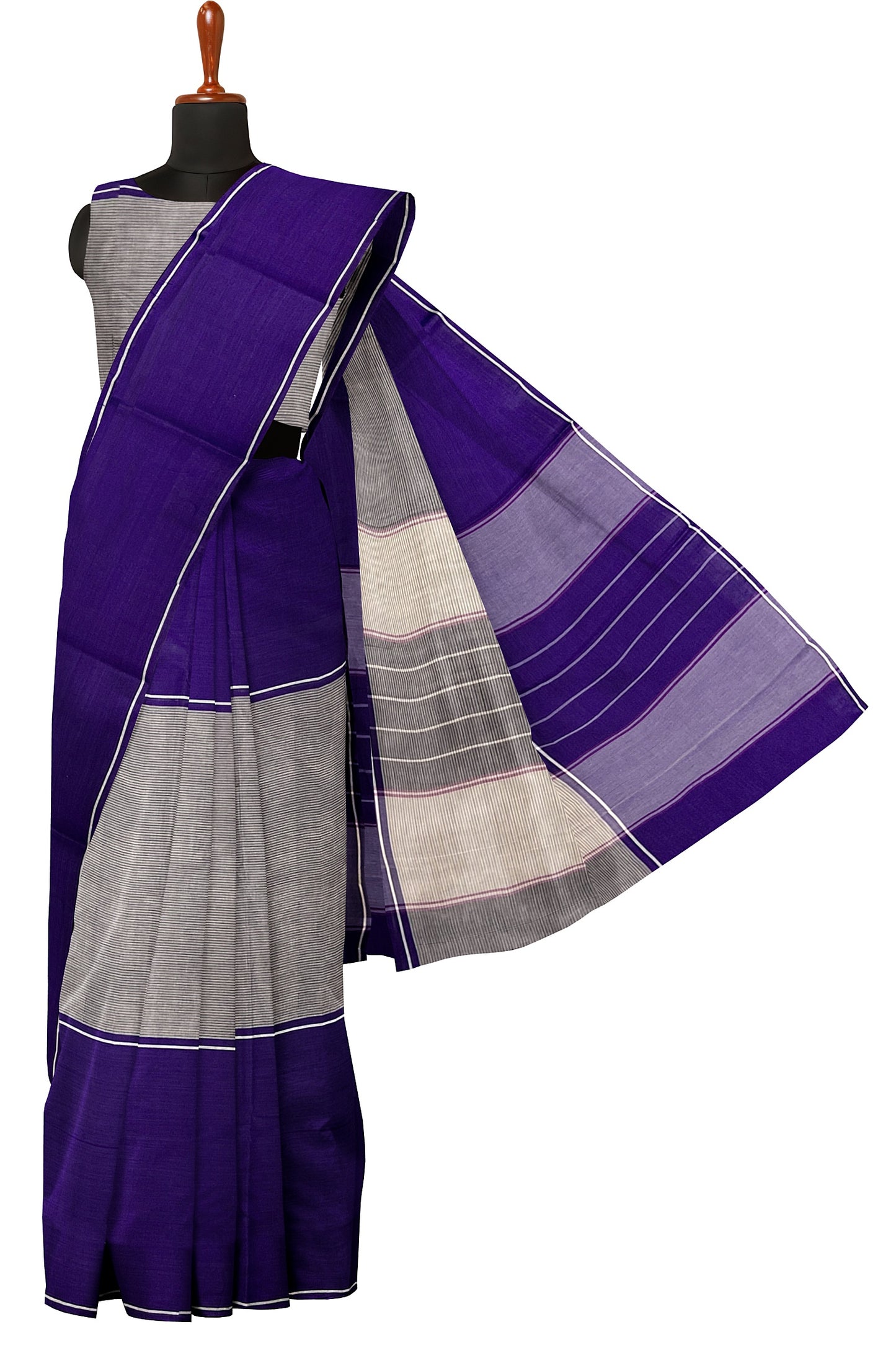 SENSAN Women’s Kanchi Cotton Saree with Blouse Piece [SKU:750]
