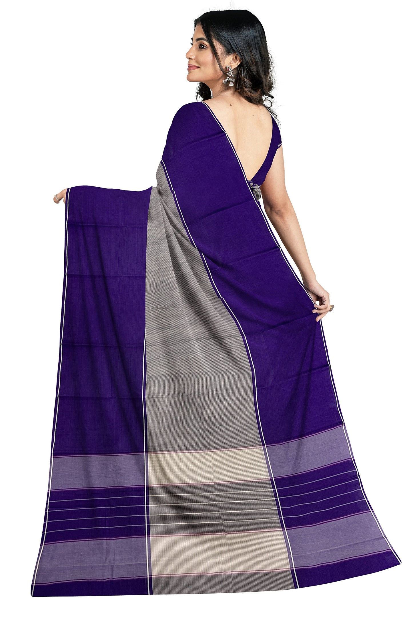 SENSAN Women’s Kanchi Cotton Saree with Blouse Piece [SKU:750]