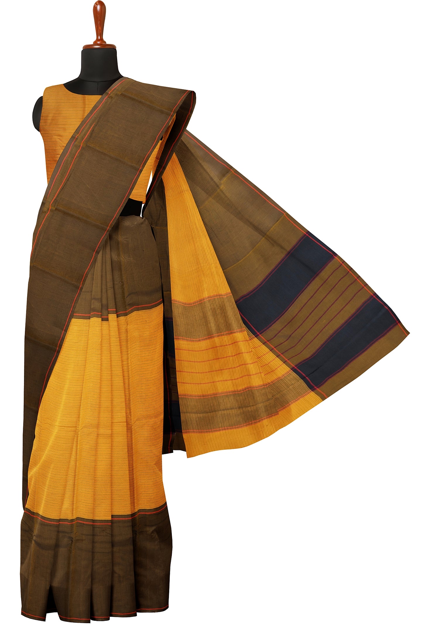 SENSAN Women’s Kanchi Cotton Saree with Blouse Piece [SKU:750]