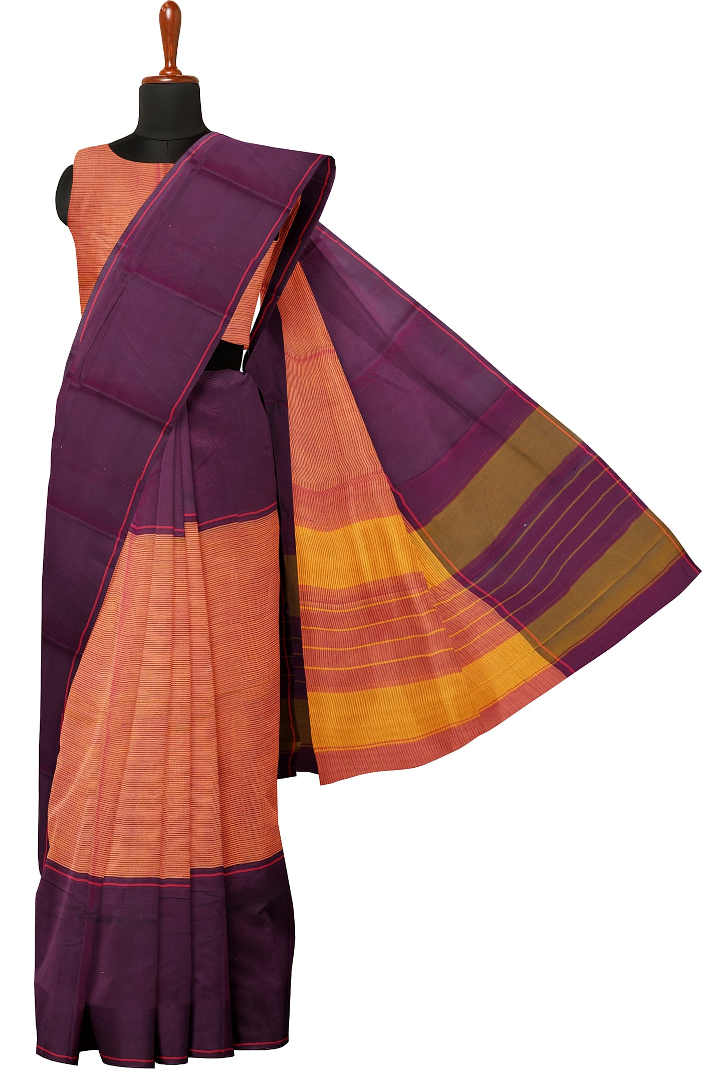 SENSAN Women’s Kanchi Cotton Saree with Blouse Piece [SKU:750]