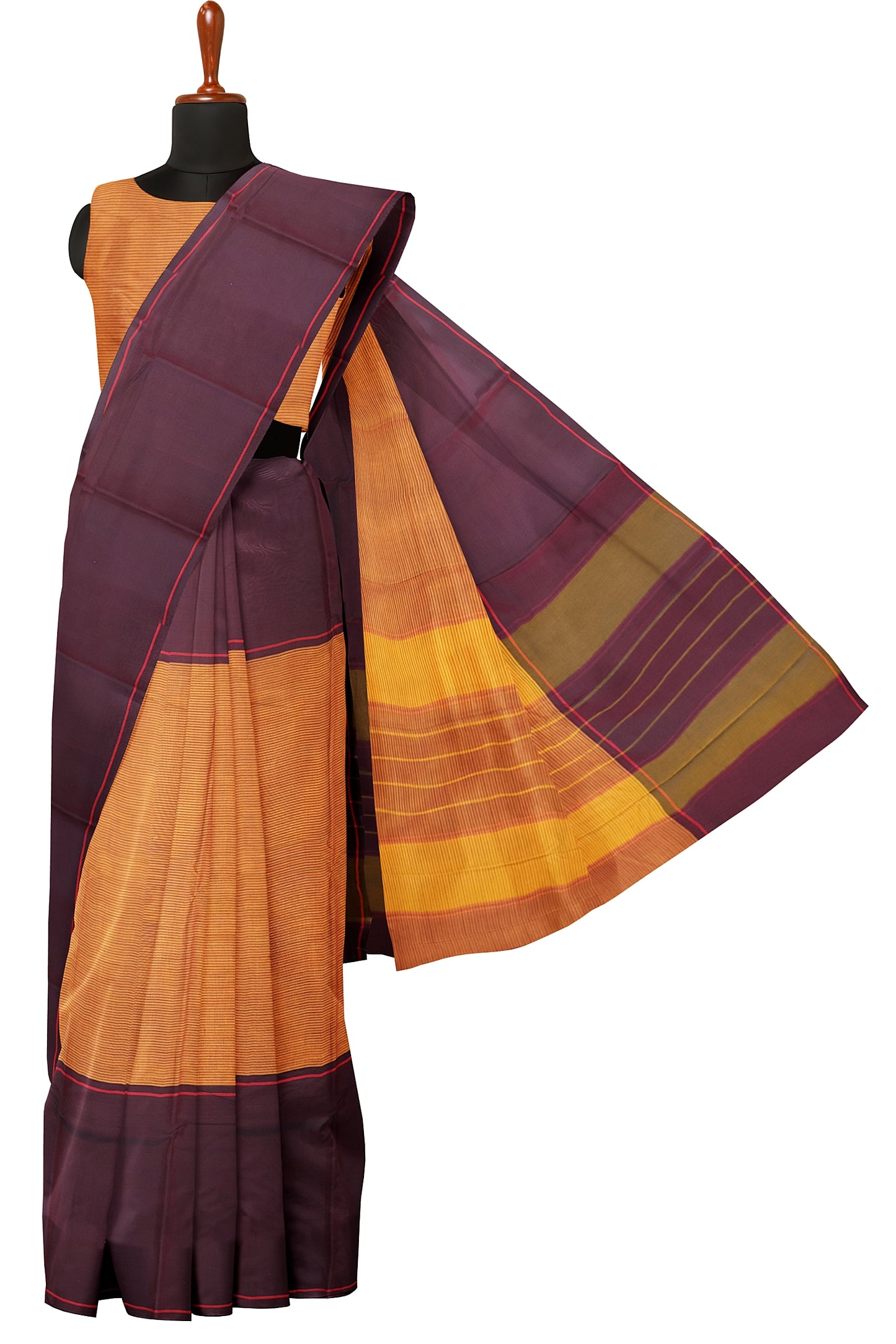 SENSAN Women’s Kanchi Cotton Saree with Blouse Piece [SKU:750]