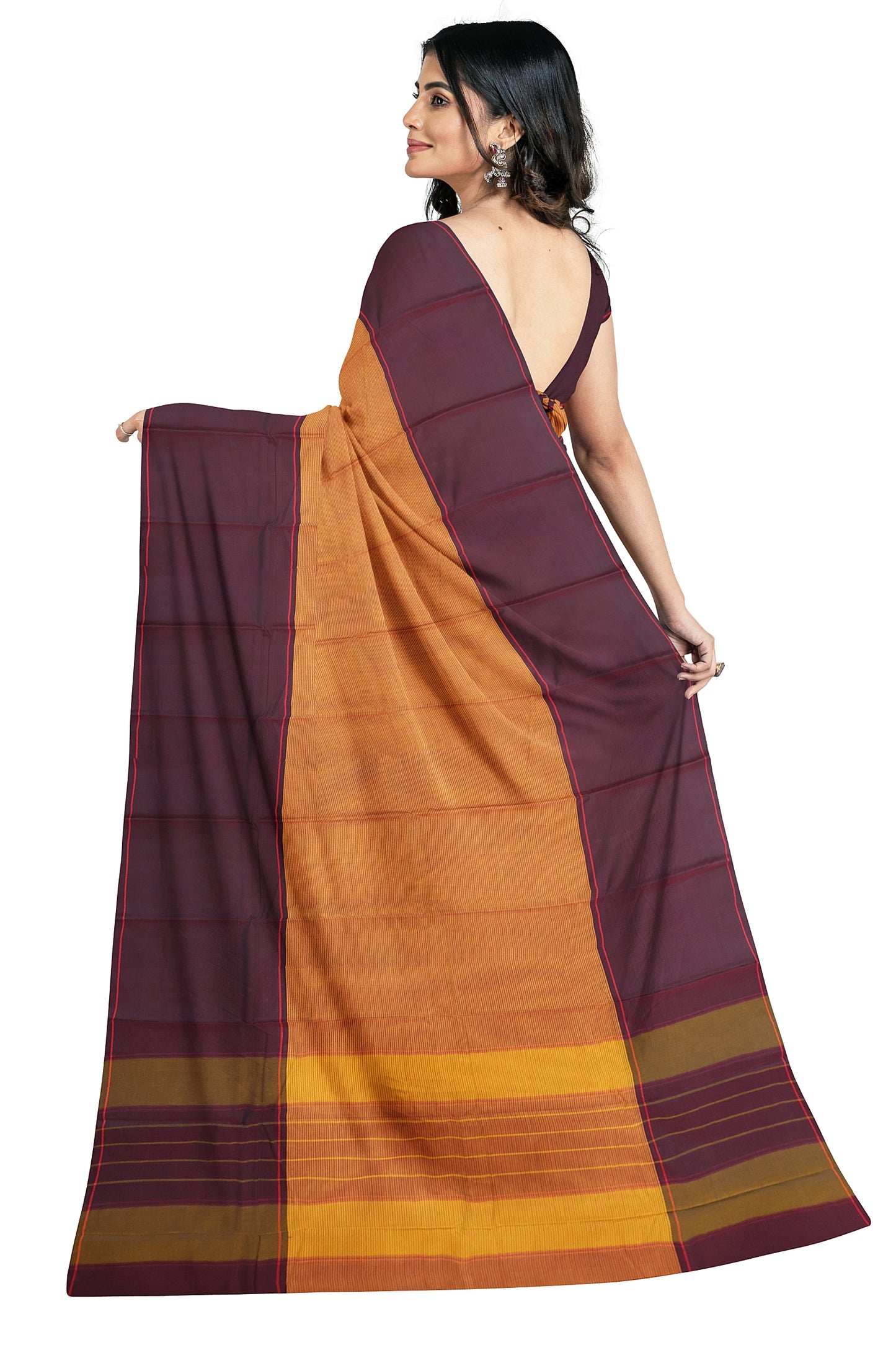 SENSAN Women’s Kanchi Cotton Saree with Blouse Piece [SKU:750]