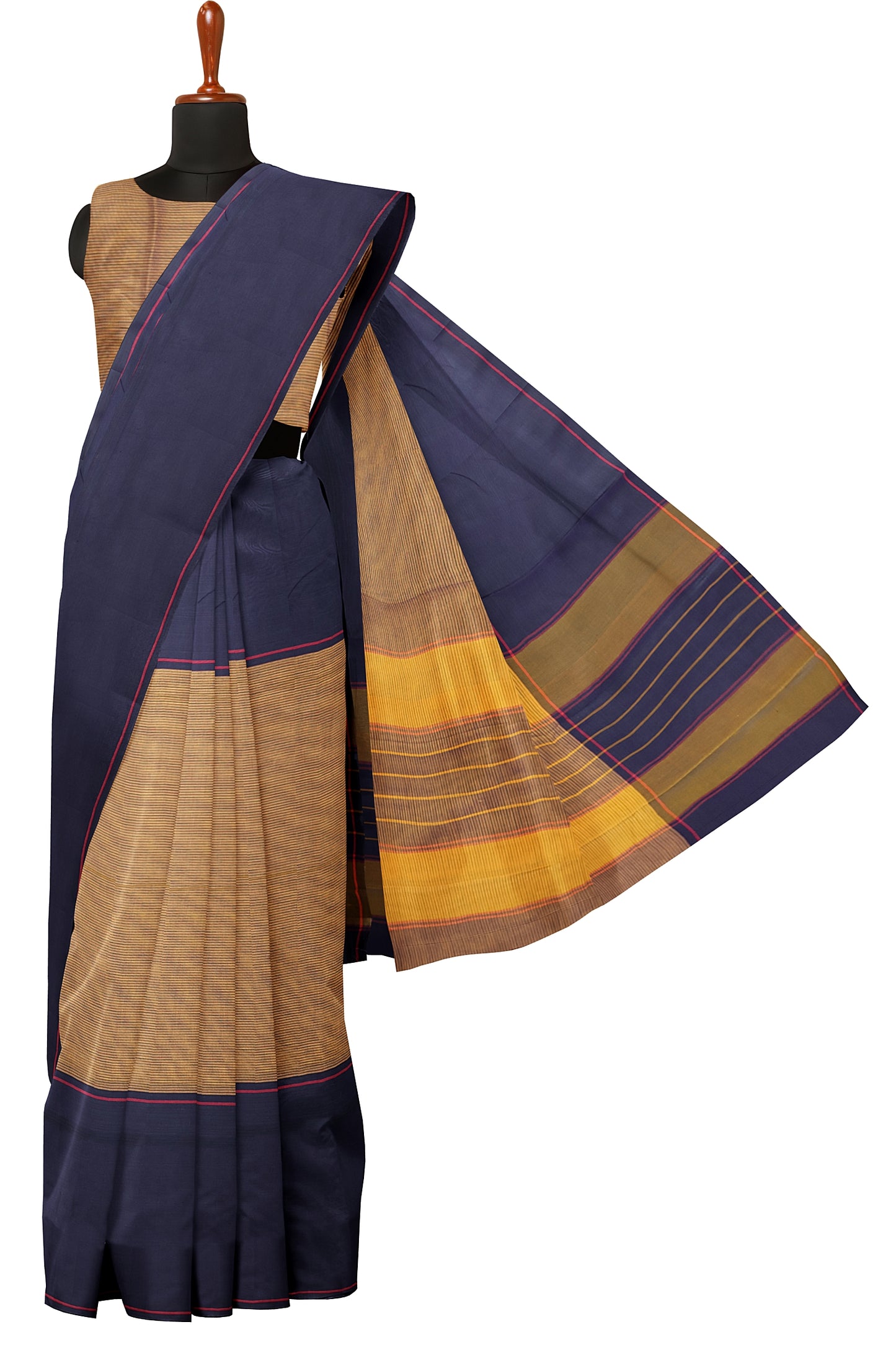 SENSAN Women’s Kanchi Cotton Saree with Blouse Piece [SKU:750]