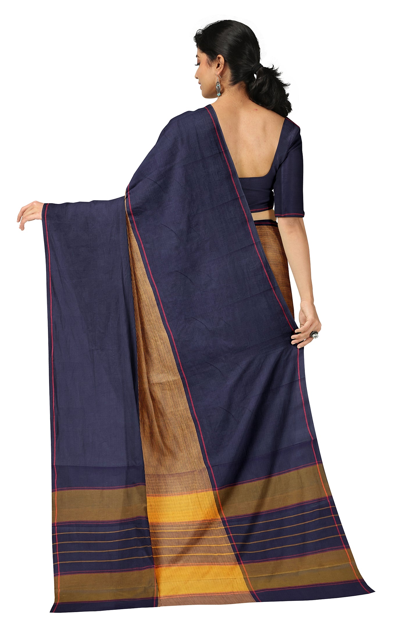 SENSAN Women’s Kanchi Cotton Saree with Blouse Piece [SKU:750]