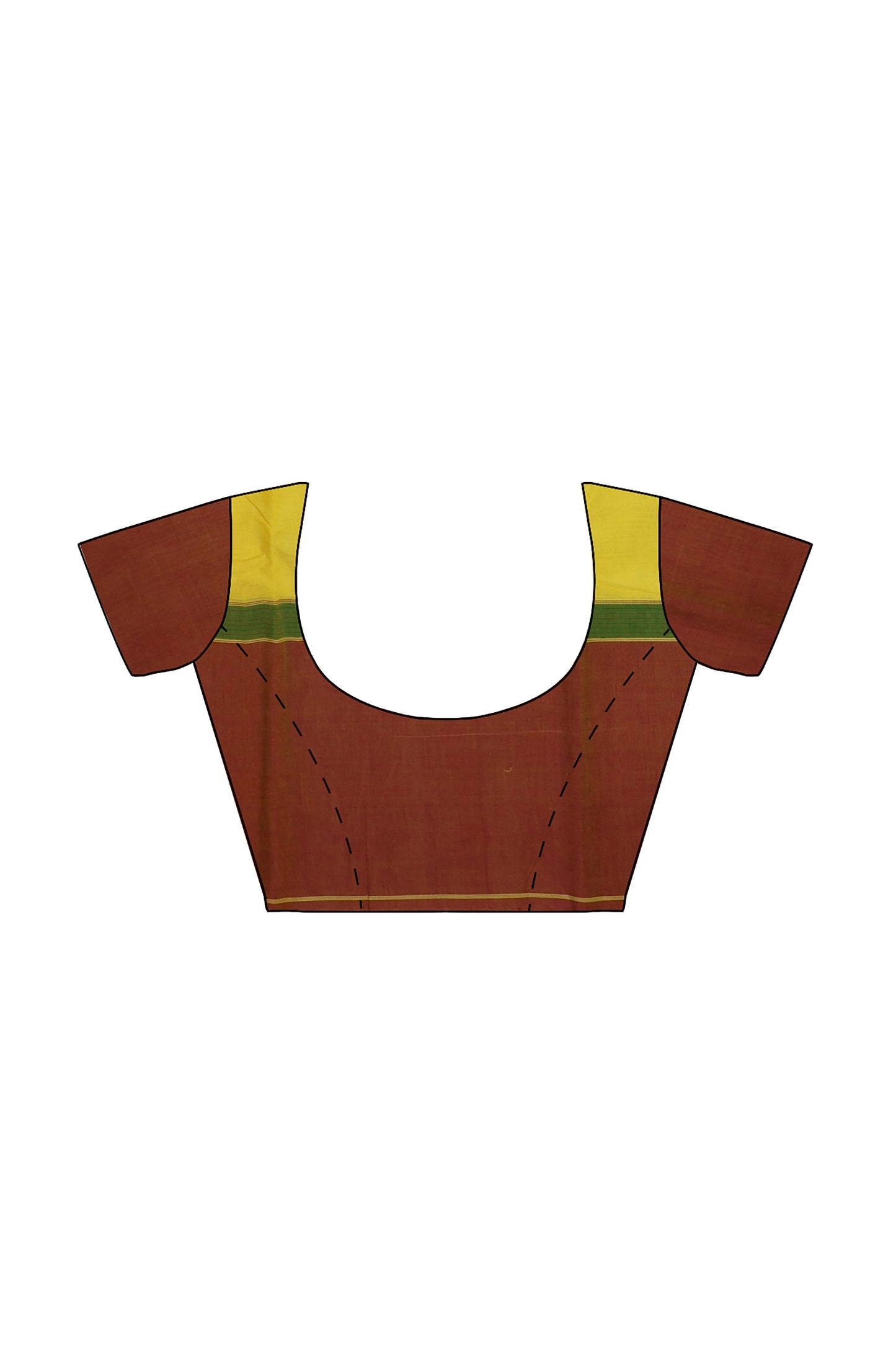 SENSAN Women’s Kanchi Cotton Saree with Blouse Piece [SKU:751]