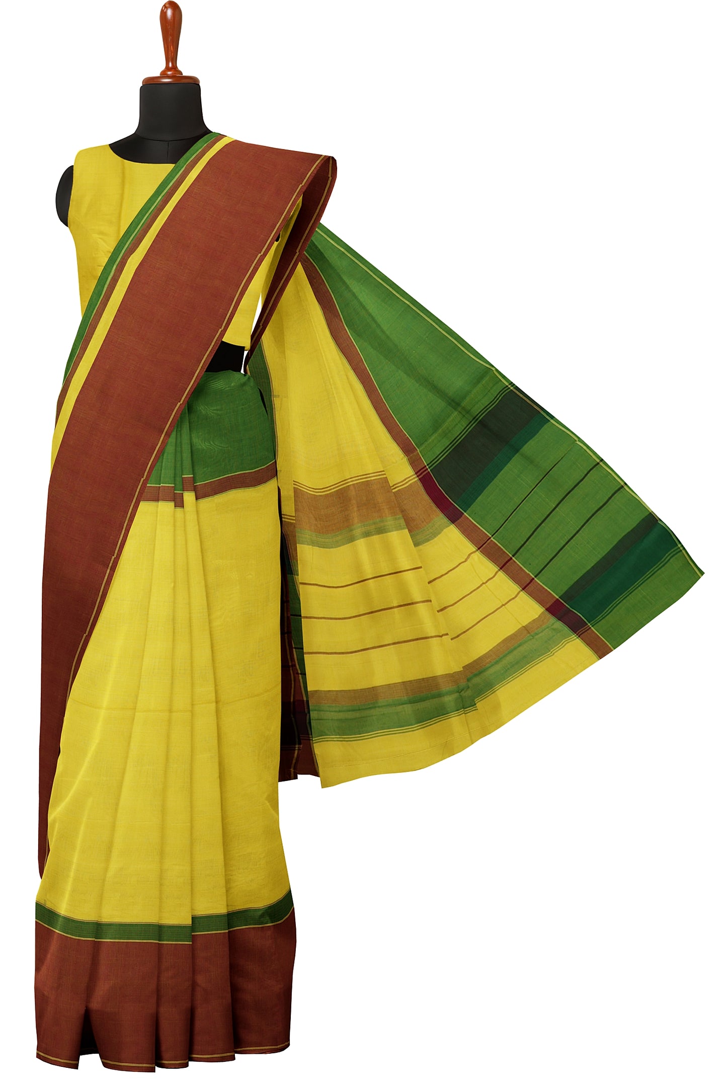 SENSAN Women’s Kanchi Cotton Saree with Blouse Piece [SKU:751]