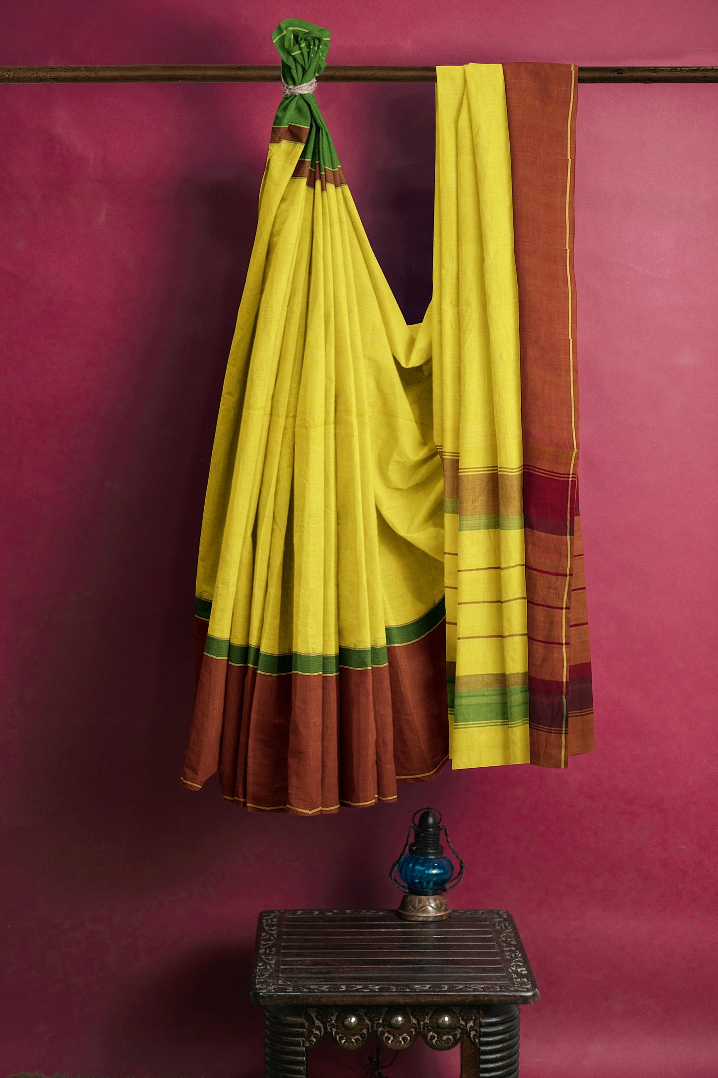 SENSAN Women’s Kanchi Cotton Saree with Blouse Piece [SKU:751]