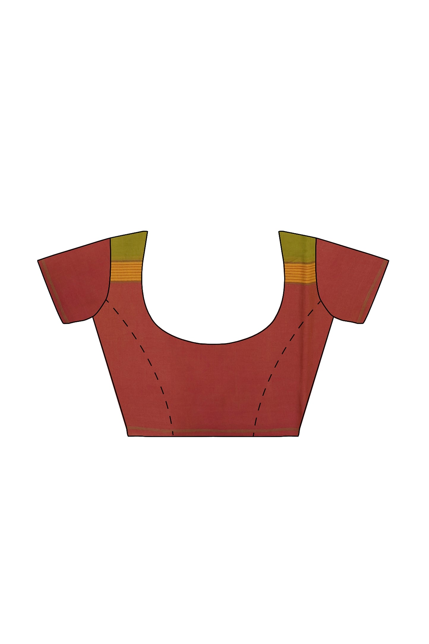 SENSAN Women’s Kanchi Cotton Saree with Blouse Piece [SKU:751]