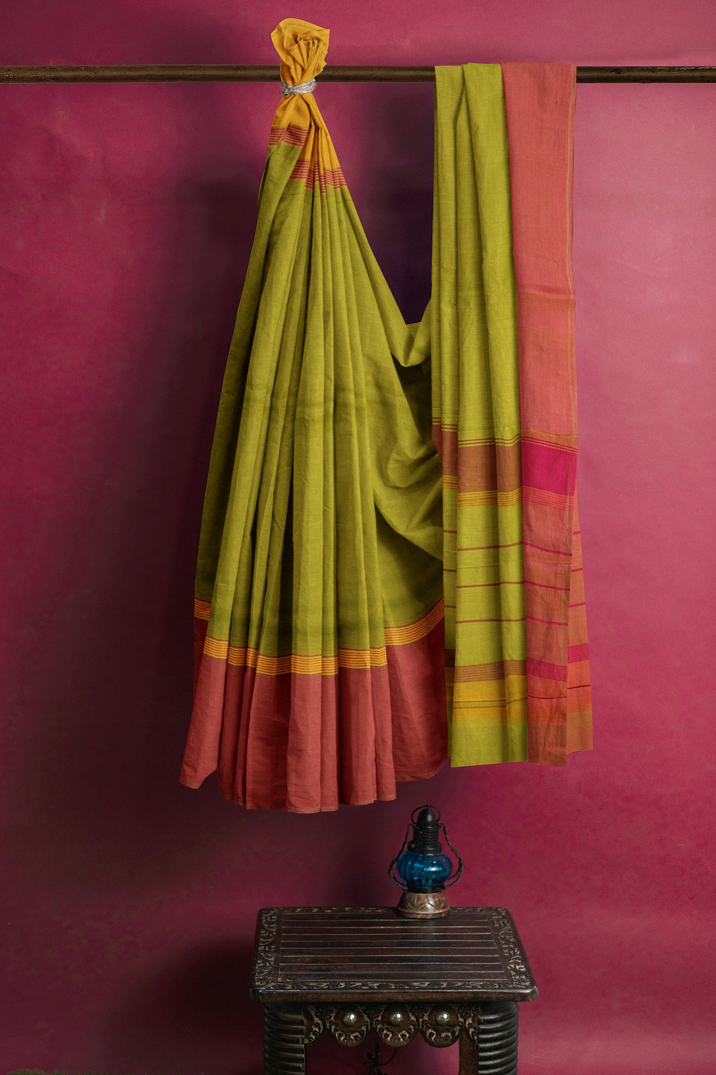 SENSAN Women’s Kanchi Cotton Saree with Blouse Piece [SKU:751]