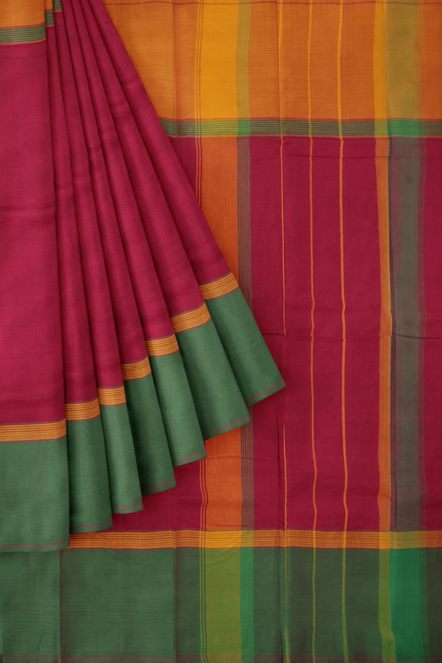 SENSAN Women’s Kanchi Cotton Saree with Blouse Piece [SKU:751]