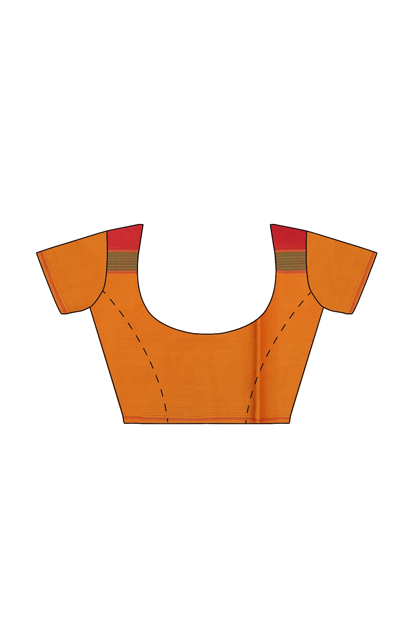 SENSAN Women’s Kanchi Cotton Saree with Blouse Piece [SKU:751]